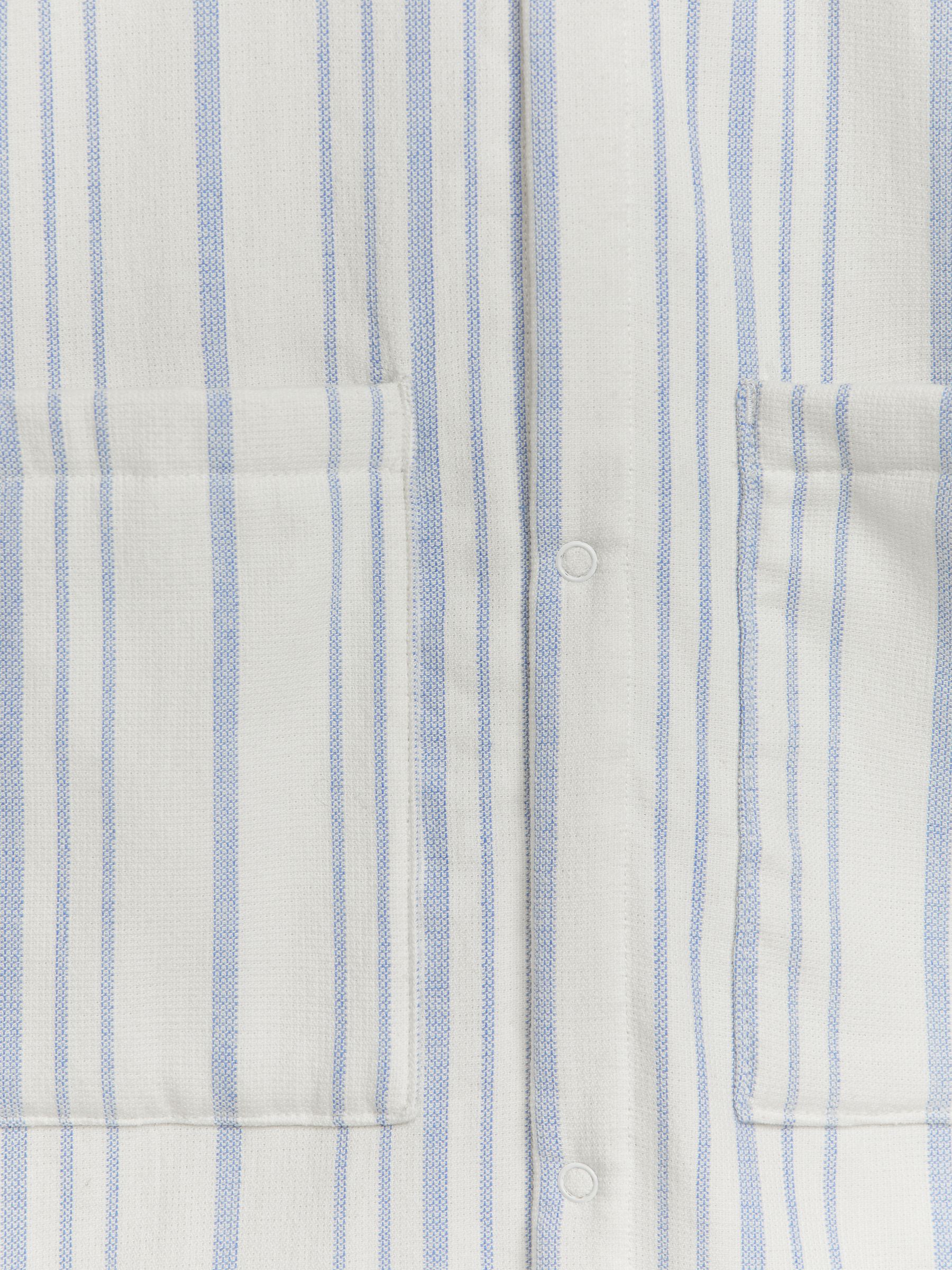 Albornoz de playa de algodón - Blanco/azul - Corte estándar - Children - StillMedia/DescriptiveDetail - 1