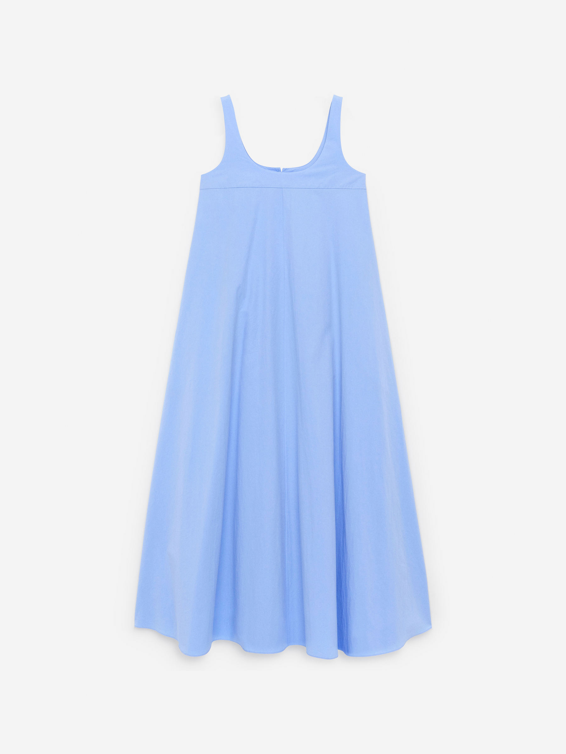 Cotton Maxi Dress-Blue-15317