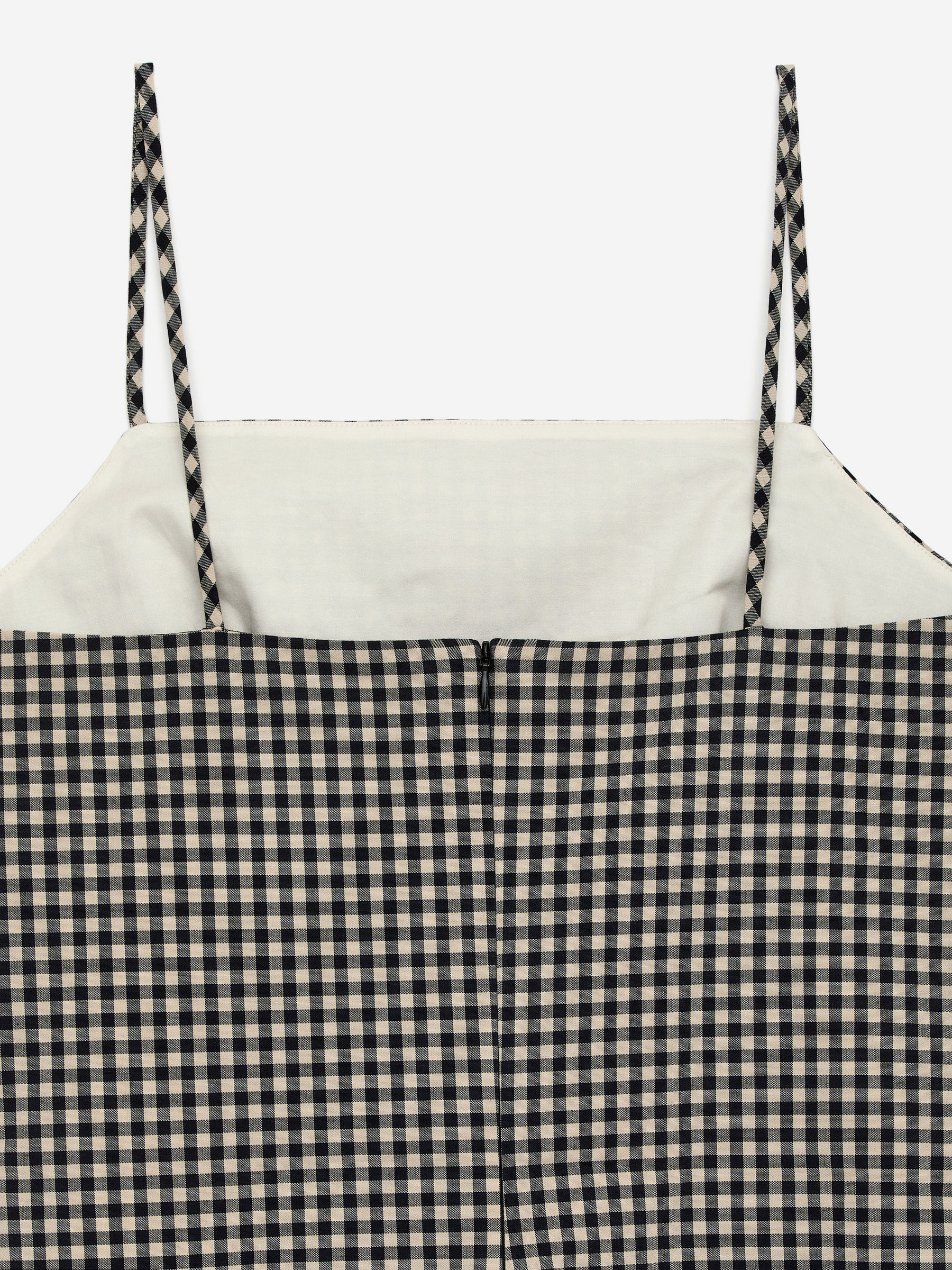 Mini Gingham Dress - Dark Blue/Beige - Slim fit - Women - StillMedia/DescriptiveDetail - 2