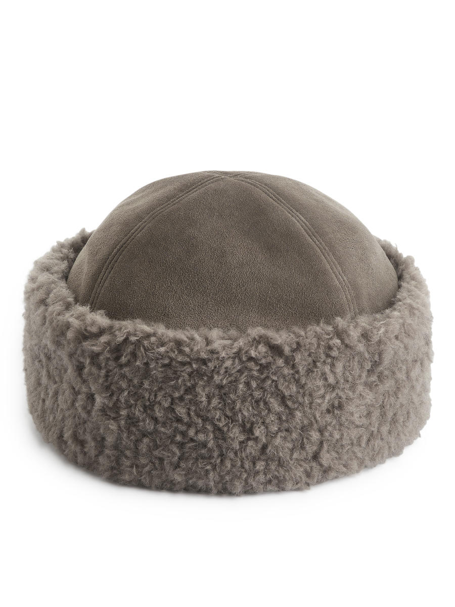 Suede Winter Hat-#6C655F-13333