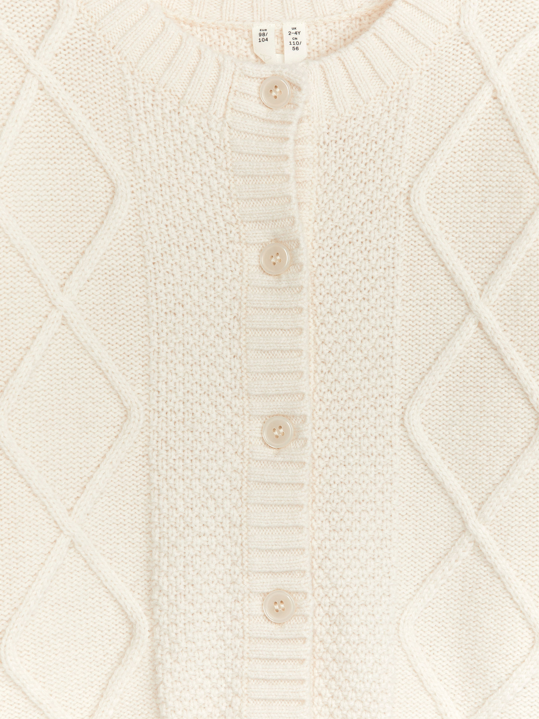 Kardigan o warkoczowym splocie - Beżowy - Obszerny - Children - StillMedia/DescriptiveDetail - 2