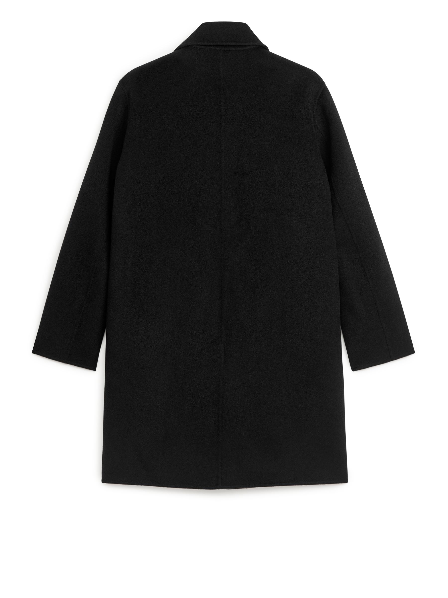 Abrigo en mezcla de lana de doble faz - Negro - Corte estándar - Men - StillMedia/DescriptiveStillLife - 3