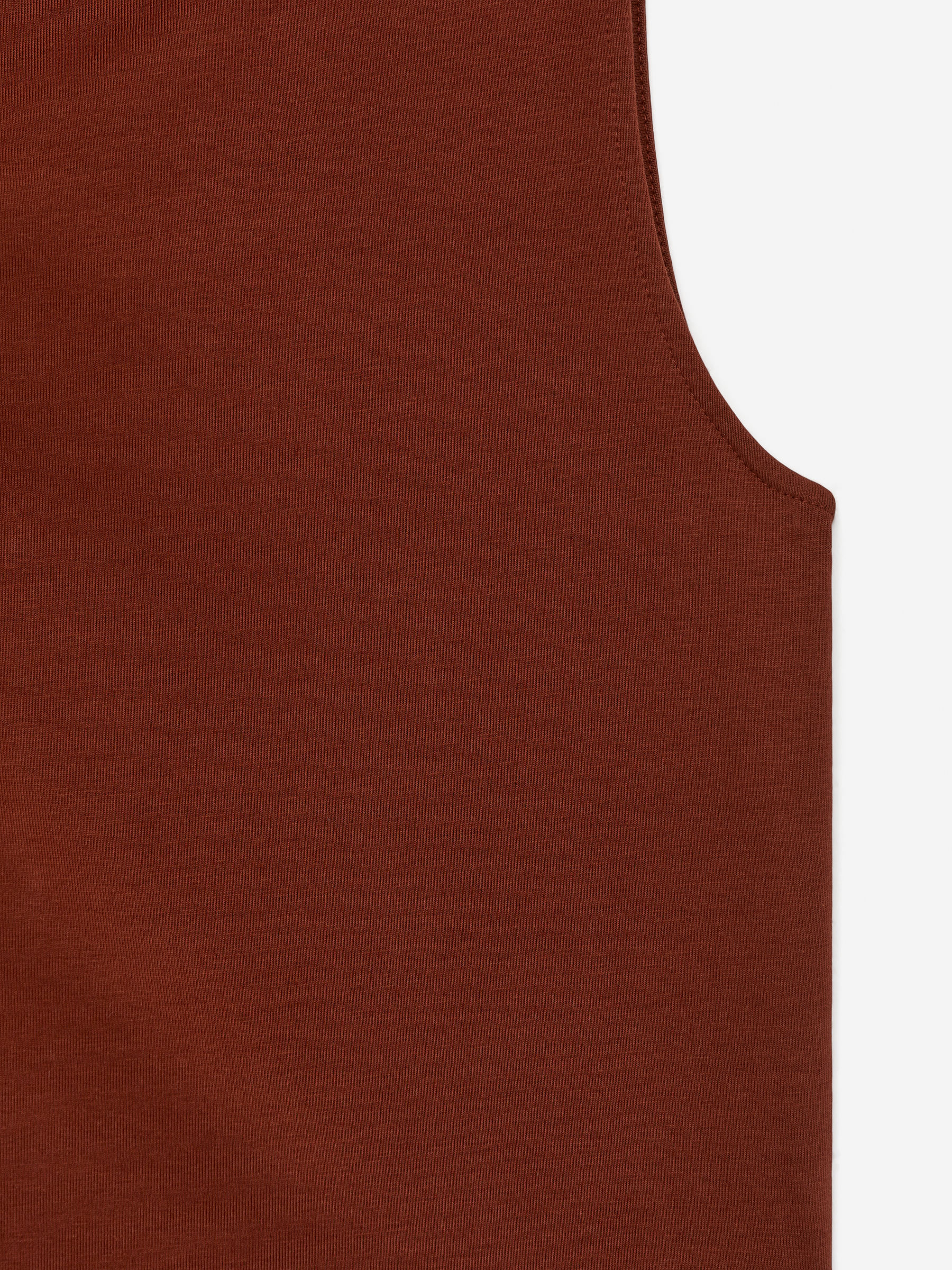 Boat Neck Tank Top - Rust - Slim fit - Women - StillMedia/DescriptiveDetail - 1