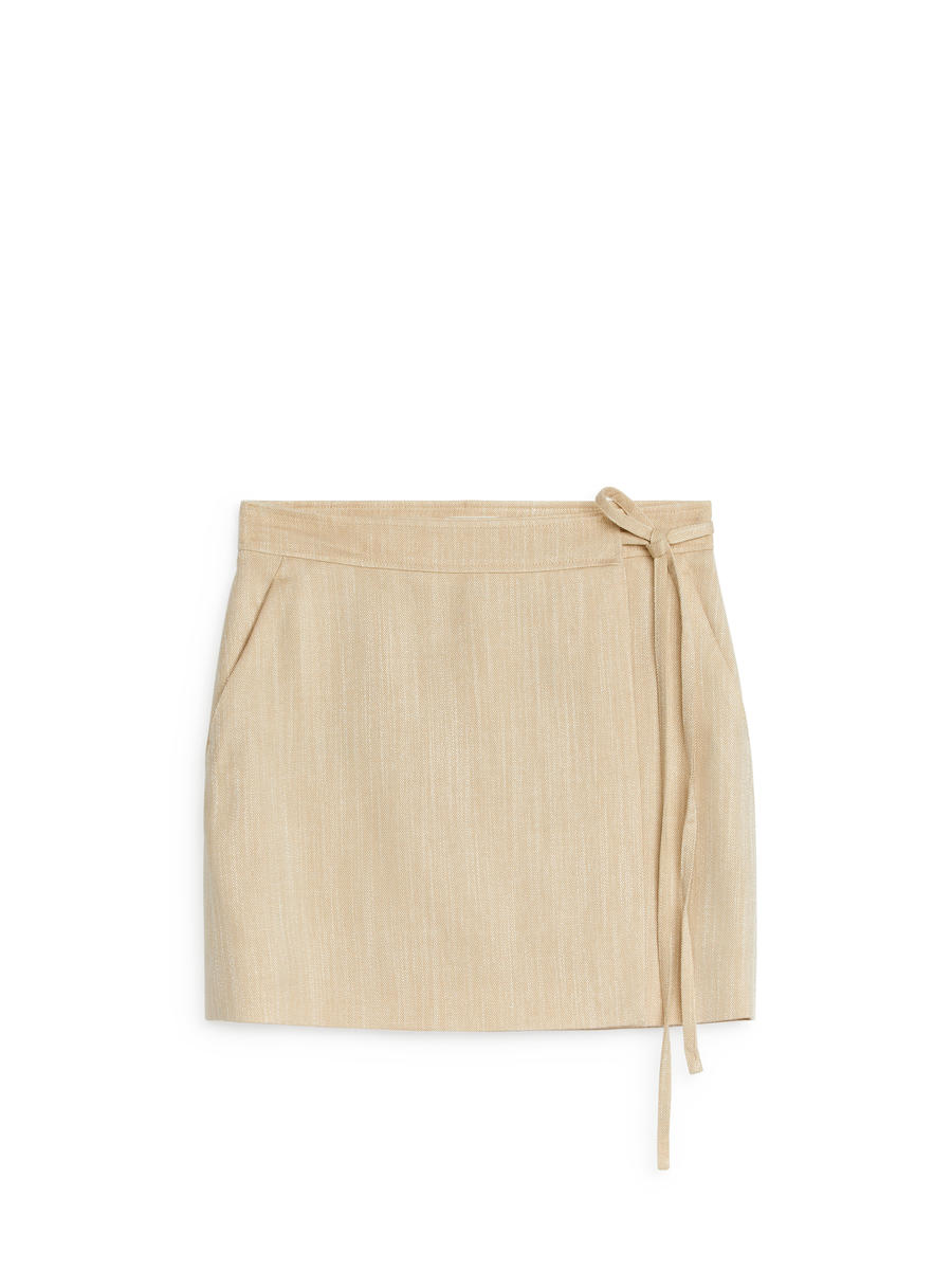 Mini Wrap Skirt - Beige - Regular fit - Women - 1233558001