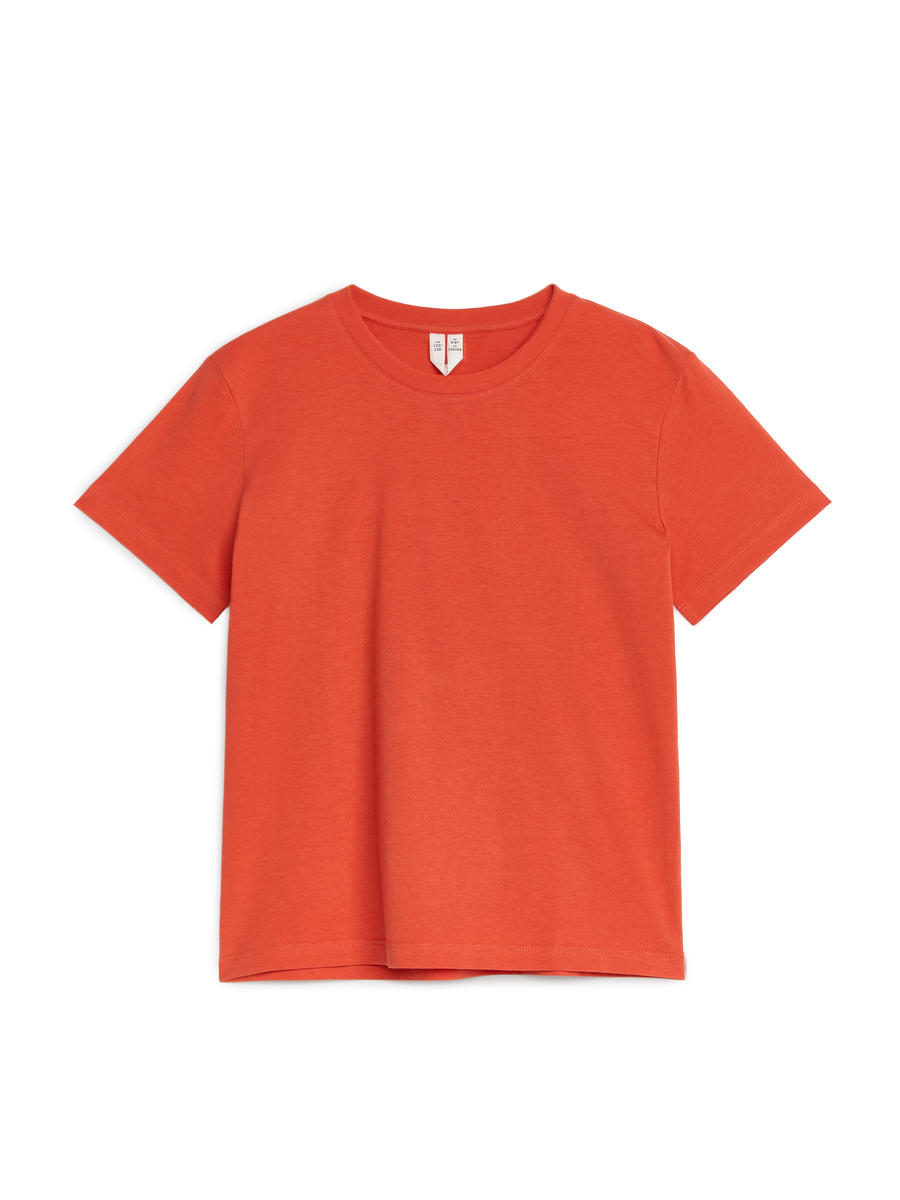 T-Shirt mit Rundhalsausschnitt - Rot - Regular Fit - Children - 1133248016