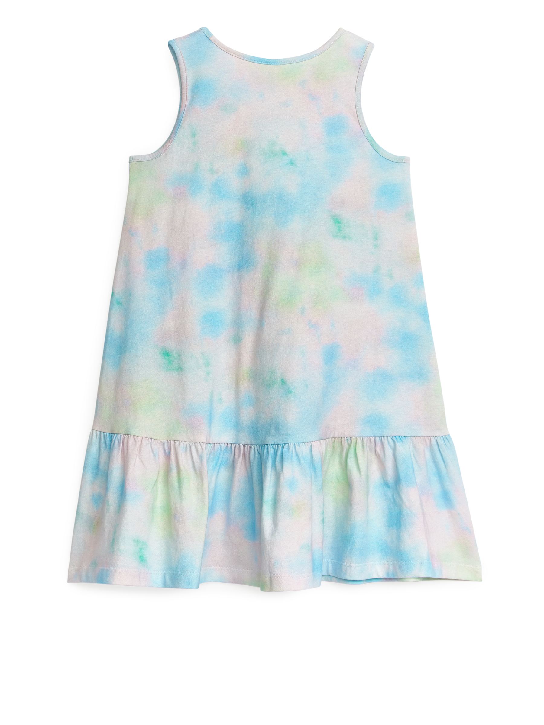 Frilled Jersey Dress - White/Tie-Dye - Regular fit - Children - StillMedia/DescriptiveStillLife - 3