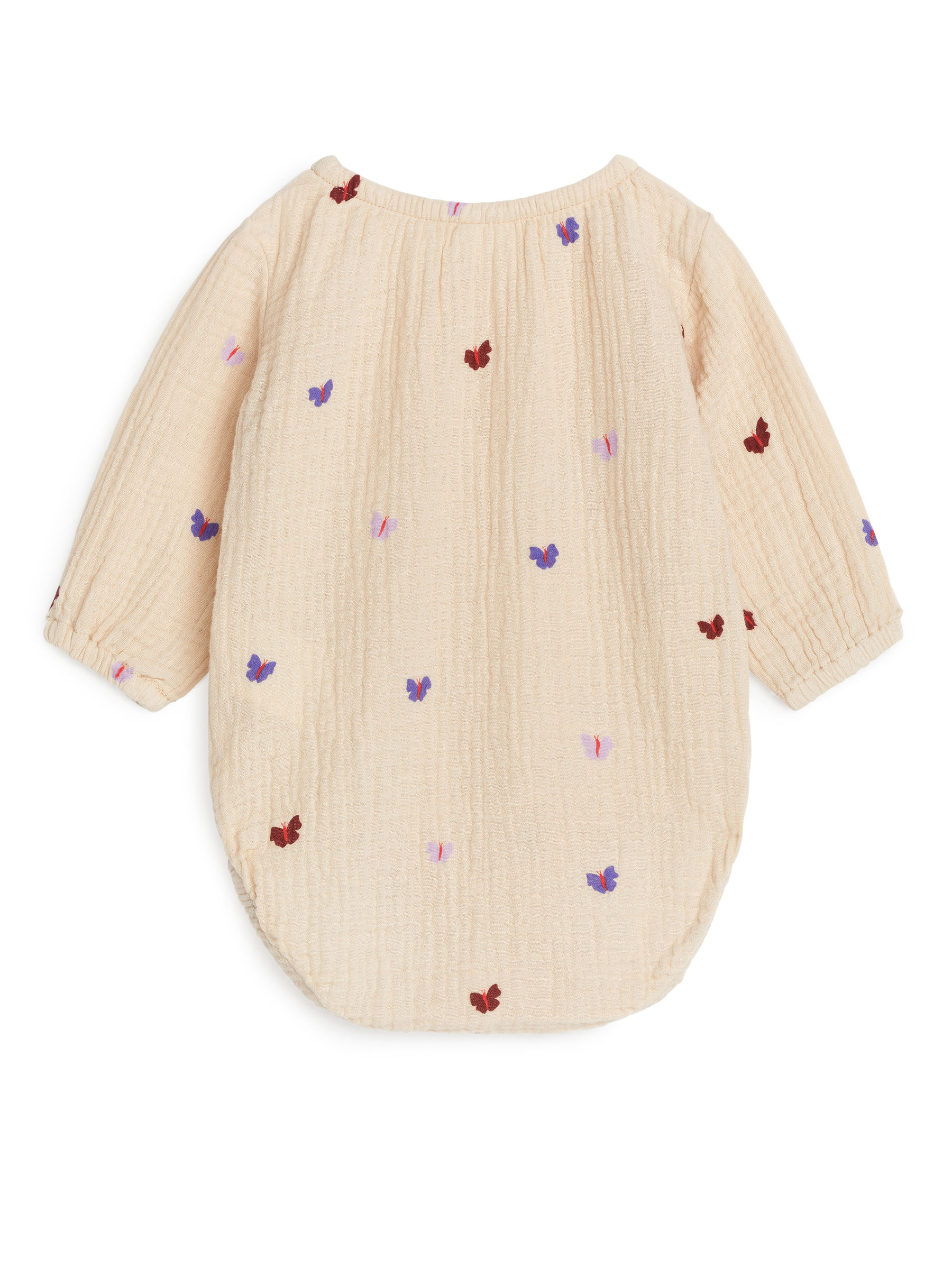 Cotton Muslin Romper - Beige/Butterflies - Loose fit - Children - StillMedia/DescriptiveStillLife - 1