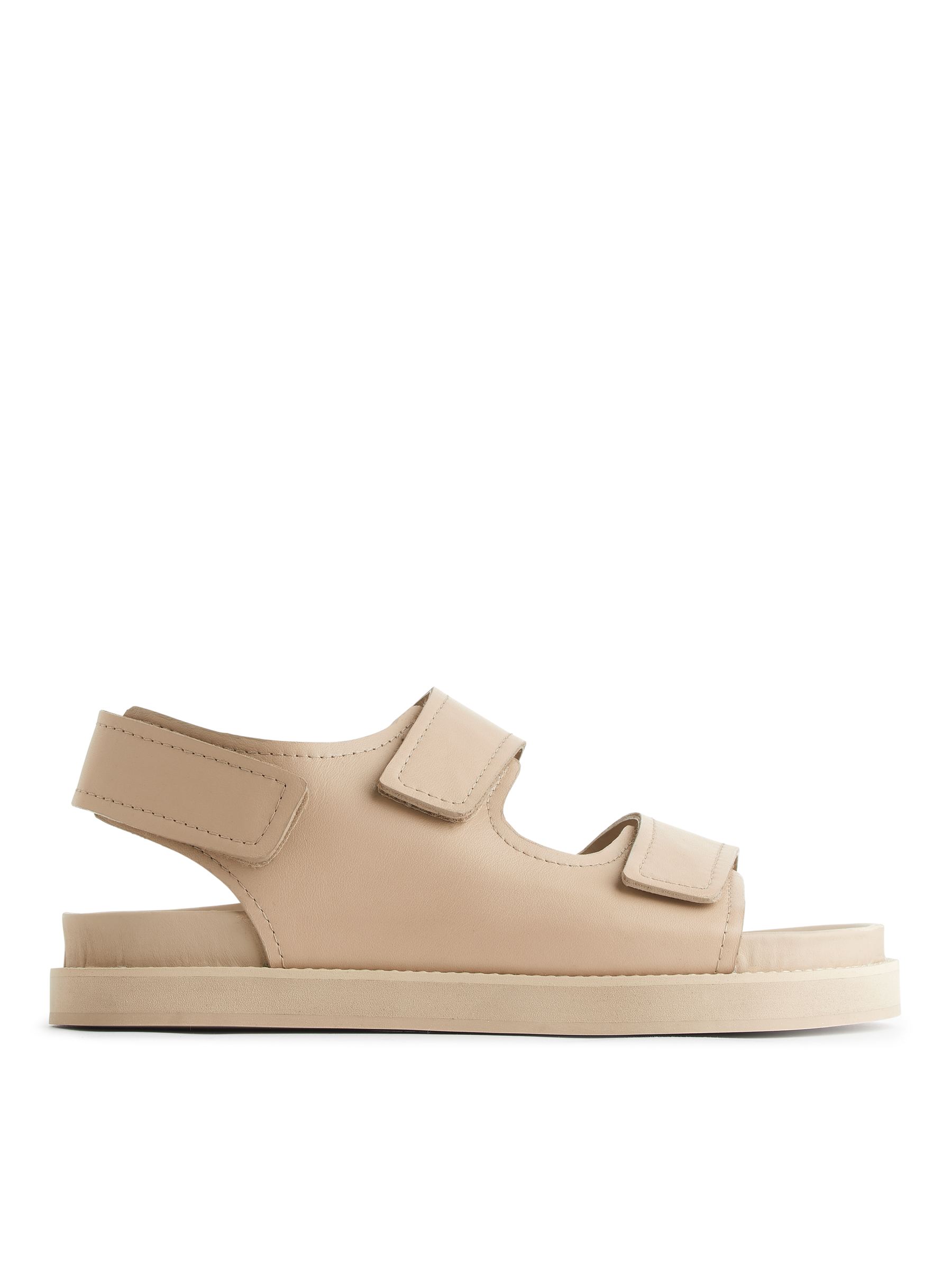 Chunky Leather Sandals - Beige - Women - StillMedia/DescriptiveStillLife - 1