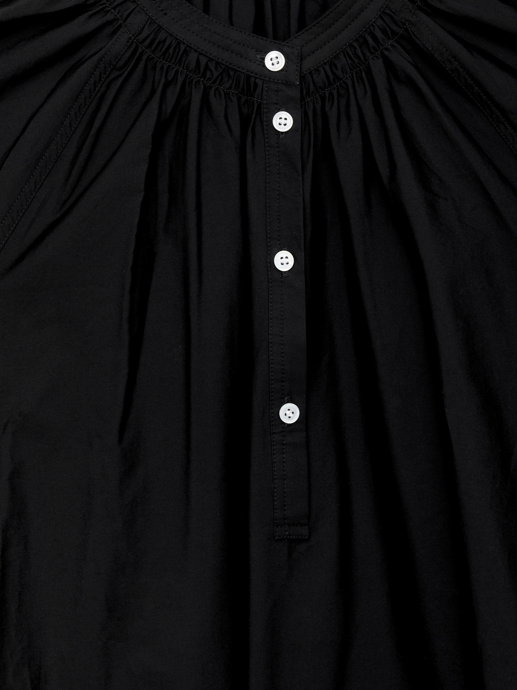 Cotton Midi Dress - Black - Loose fit - Women - StillMedia/DescriptiveDetail - 2