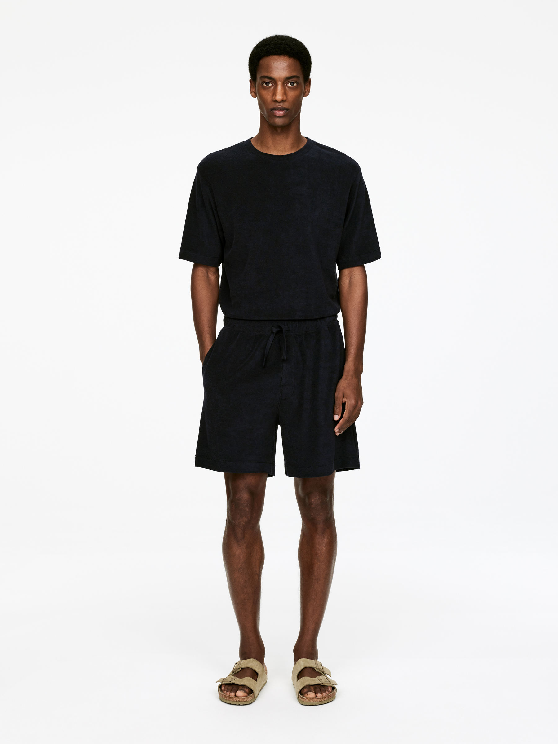 Cotton Towelling Shorts-#232327-15612