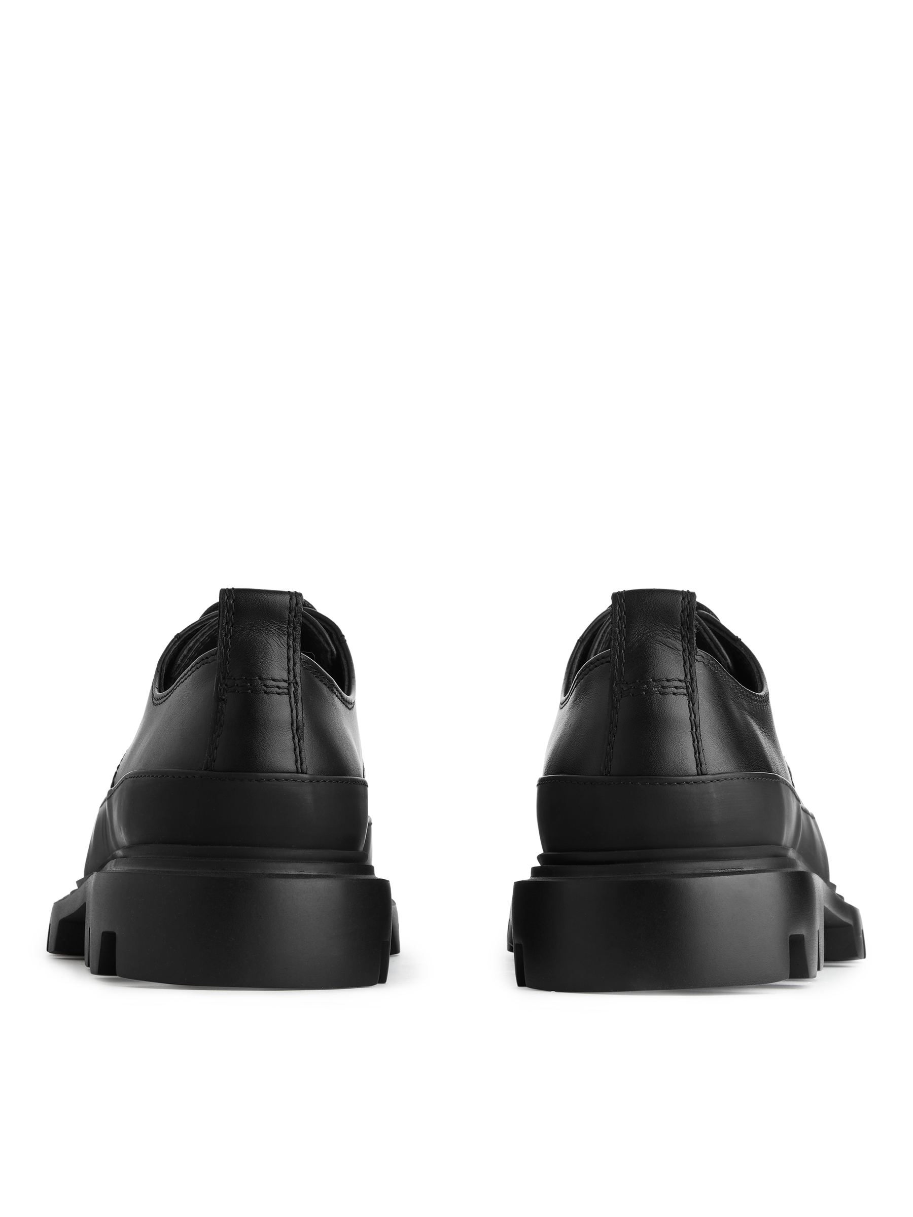 Chunky Leather Derby Shoes - Black - Men - StillMedia/DescriptiveStillLife - 4