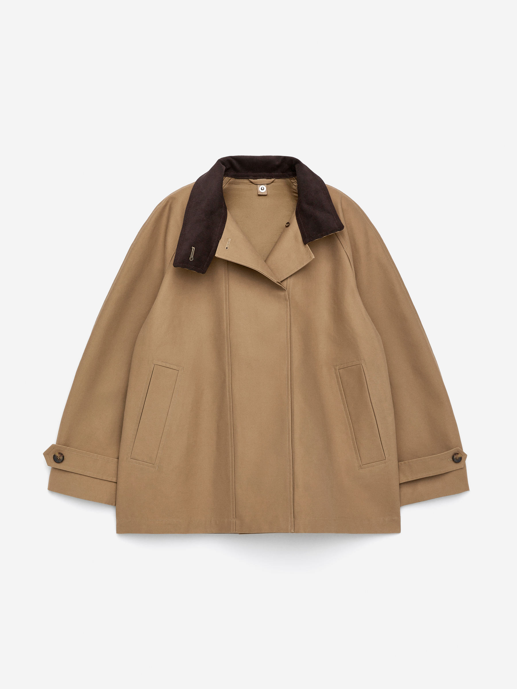 Veste en coton - Beige foncé - Loose fit - Femme - StillMedia/DescriptiveStillLife - 2