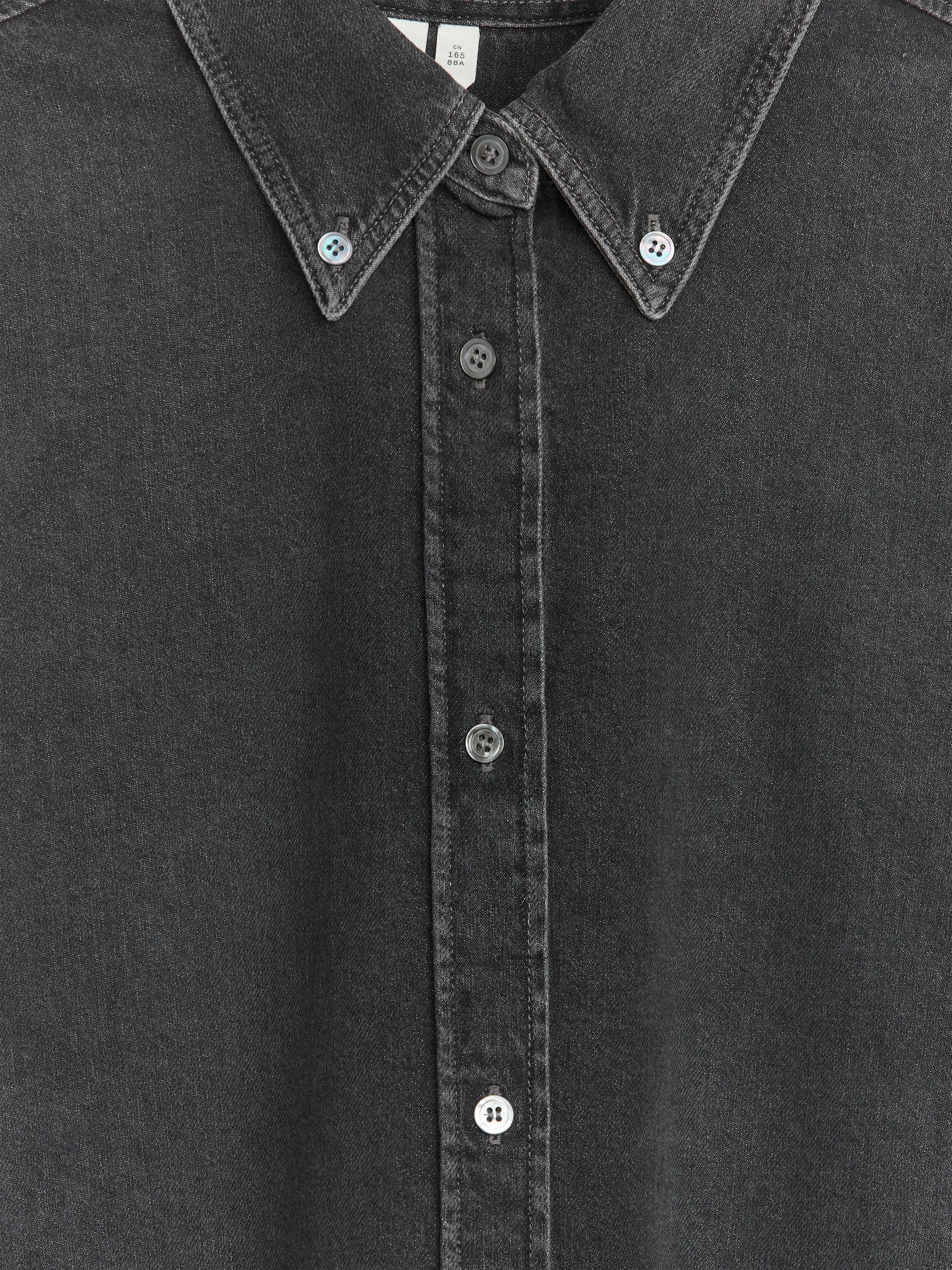 Oversized skjorta i denim - Svart - Oversized - Women - StillMedia/DescriptiveDetail - 2