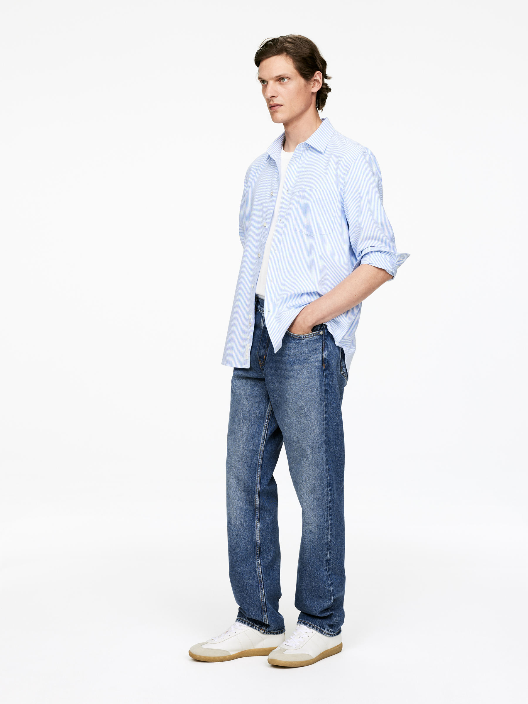 OCEAN Loose Straight Jeans - Blue - Loose fit - Men - StillMedia/Lookbook - 9