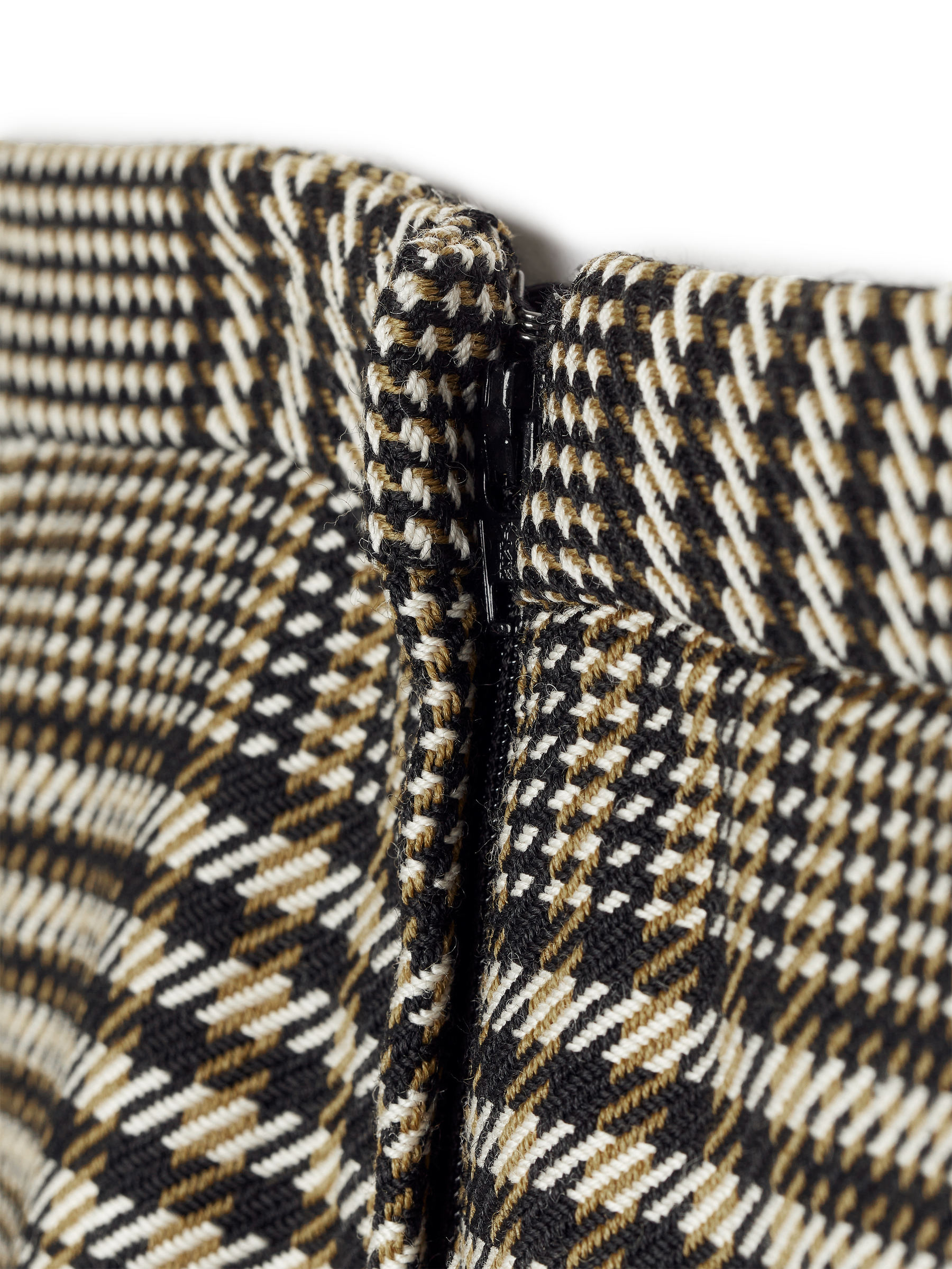 Plisowana spódnica mini - Beżowy/Czarny - Fason normalny - Women - StillMedia/DescriptiveDetail - 1