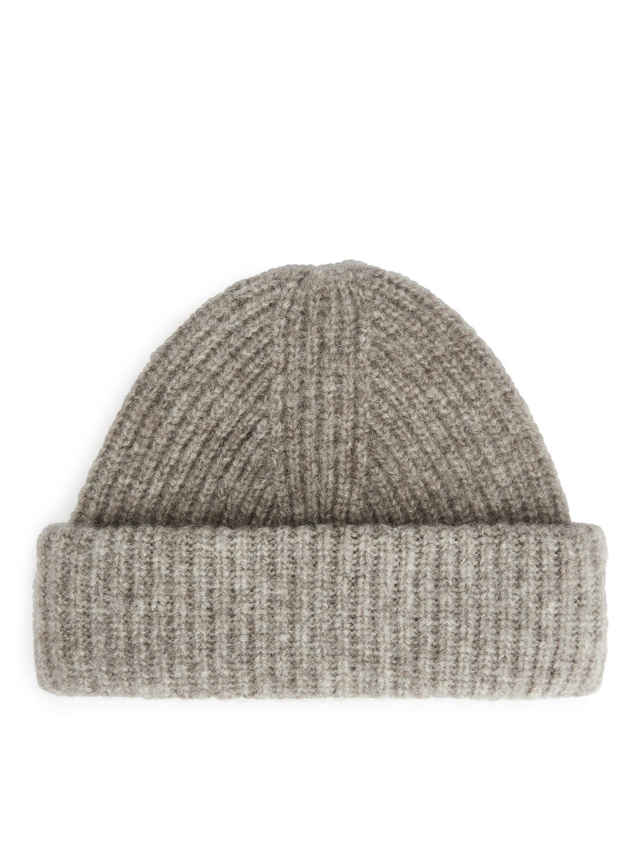 Alpaca-Yak Blend Beanie-Beige-6263