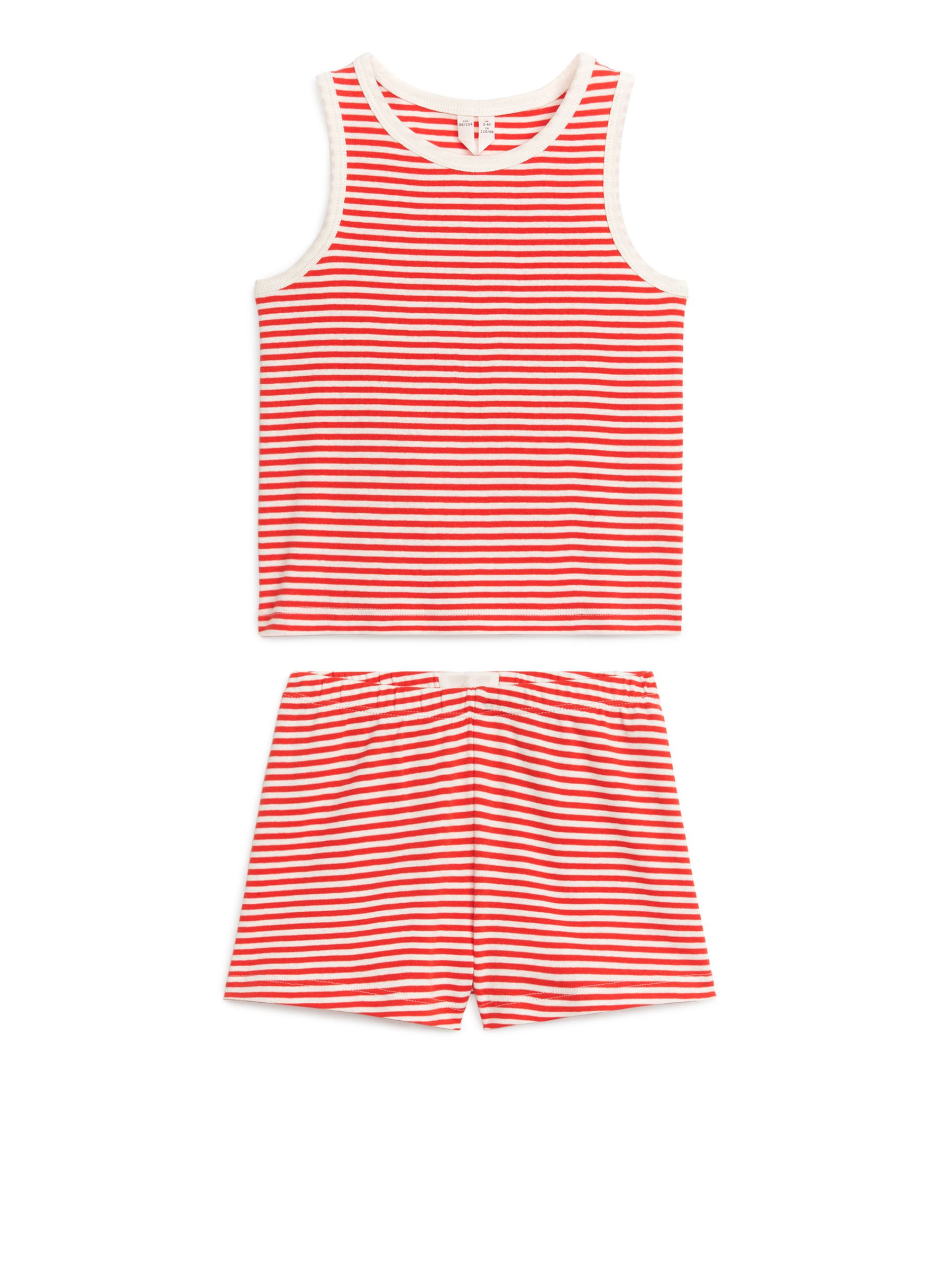 Pigiama con canotta e shorts - Rosso/Bianco - Relaxed fit - Children - StillMedia/DescriptiveStillLife - 2