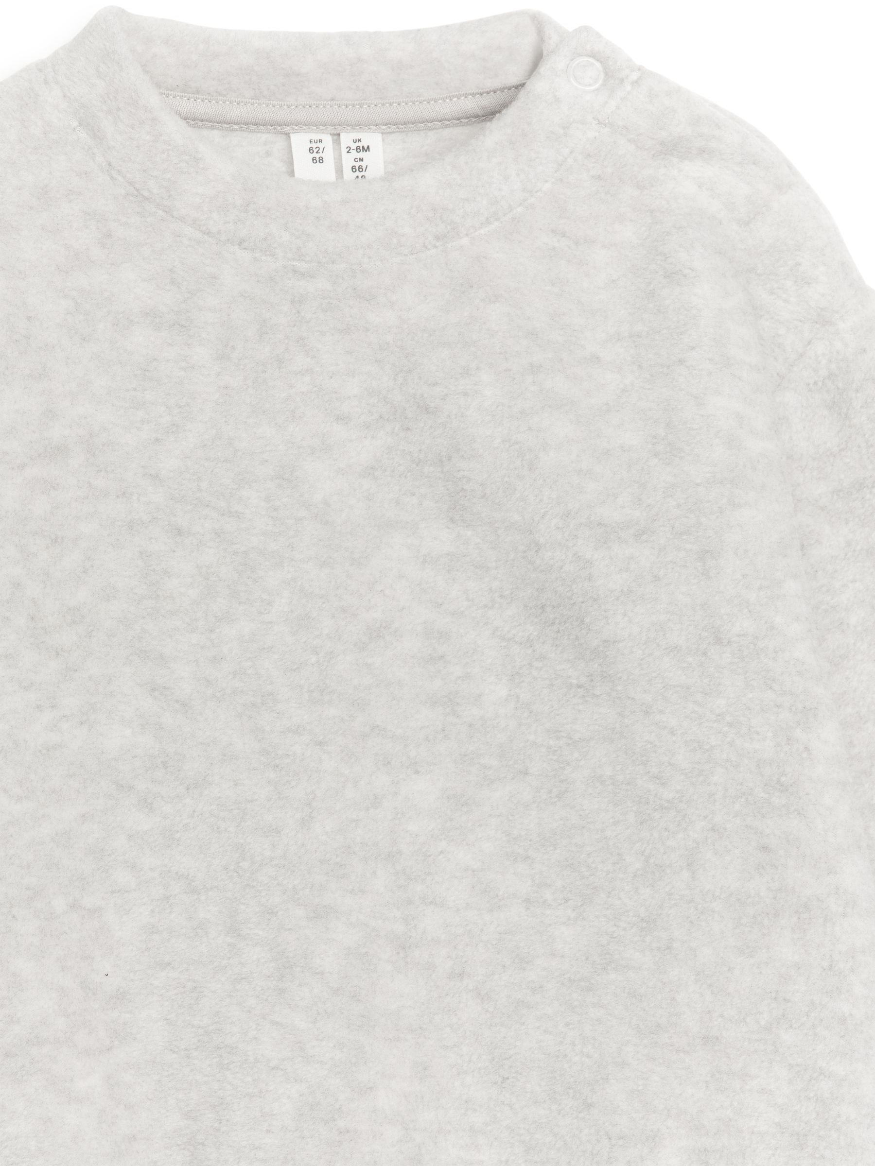 Fleece Sweatshirt - Light Grey Melange - Children - StillMedia/DescriptiveDetail - 2