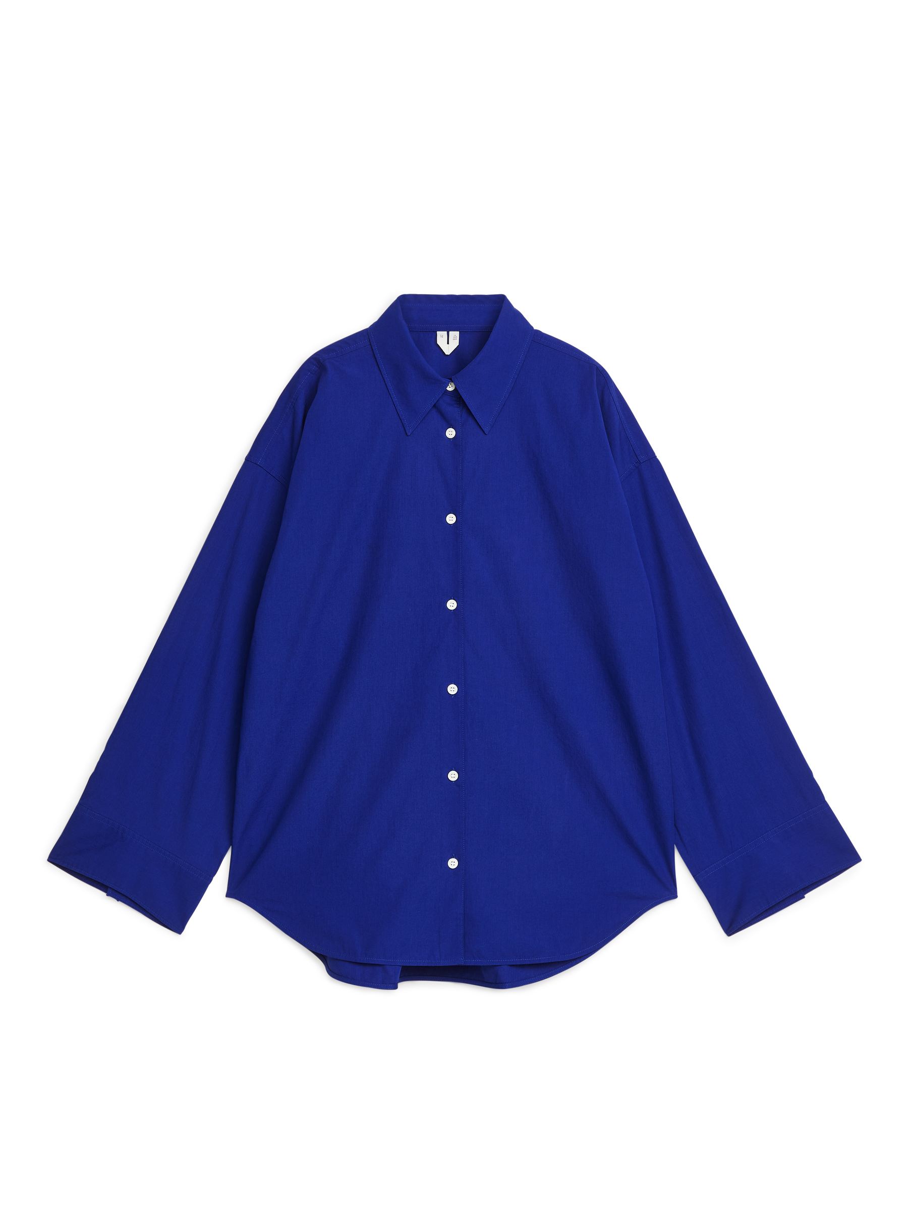 Relaxed Poplin Shirt-#212F75-1645