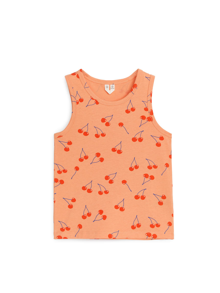 Tanktop mit Print - Orange - Slim Fit - Children - 1227143002