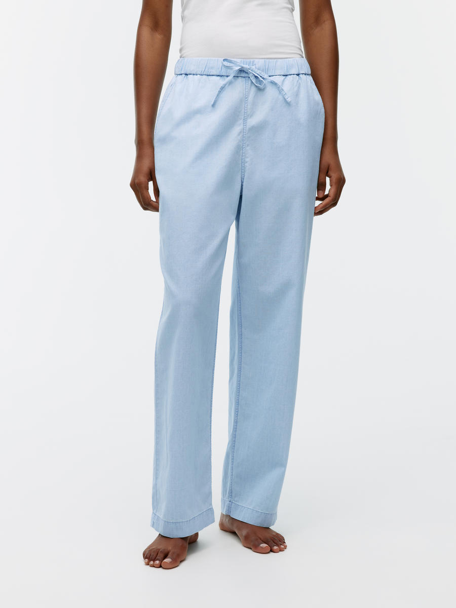 Light Denim Drawstring Trousers - Blue - Relaxed fit - Women - 1199791001