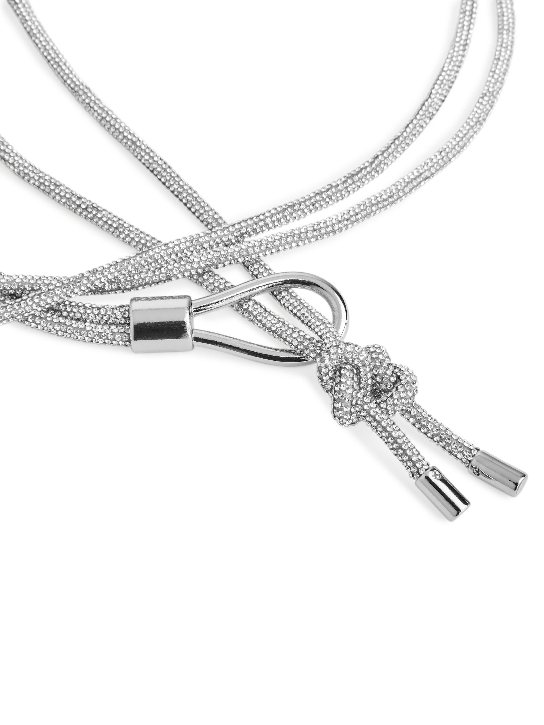 Łańcuszkowy pasek z kryształkami - Srebro - Women - StillMedia/DescriptiveDetail - 1