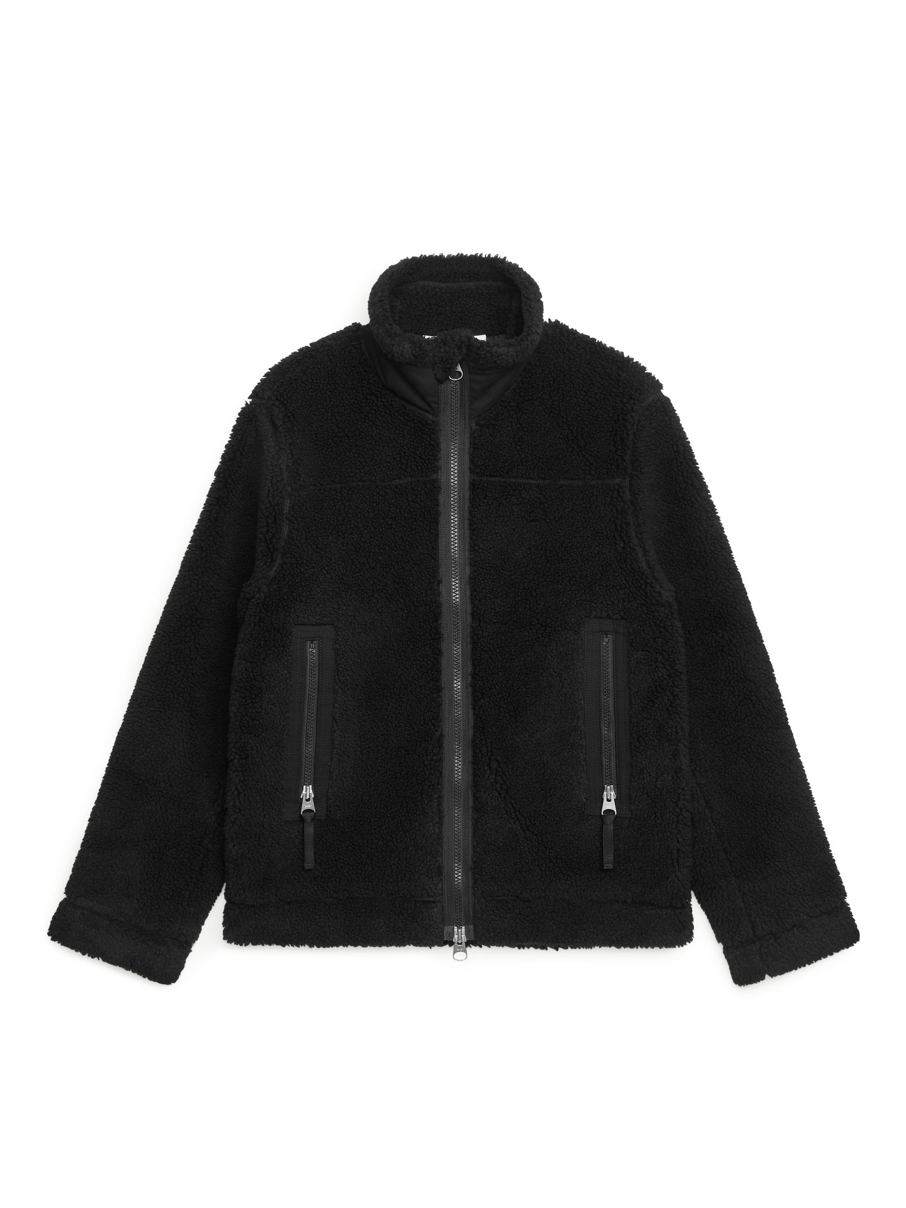 Pile Zip Jacket - Black - Regular fit - Men - StillMedia/DescriptiveStillLife - 1