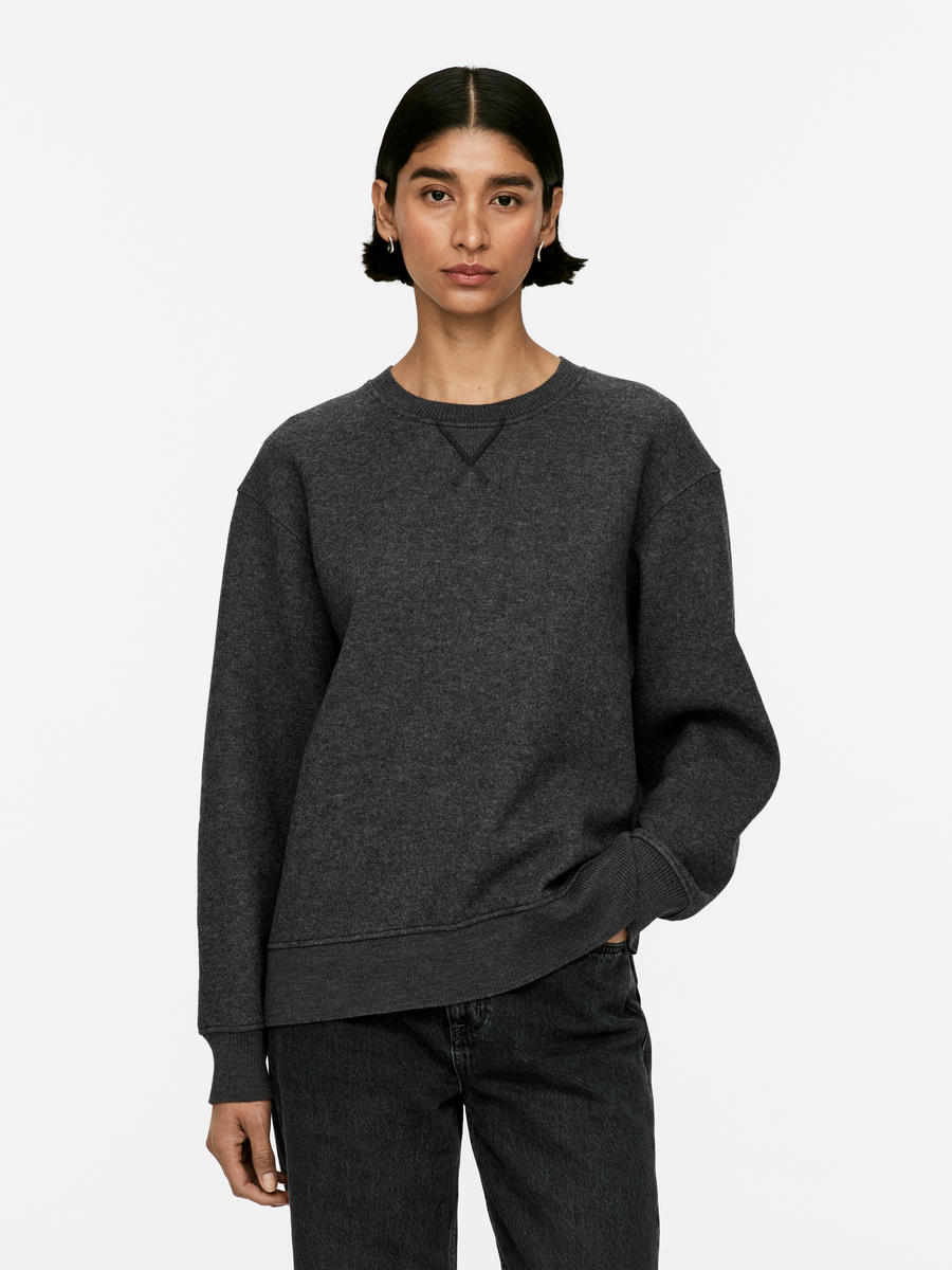 Relaxed Wool Jumper-#5F5C5D-13158