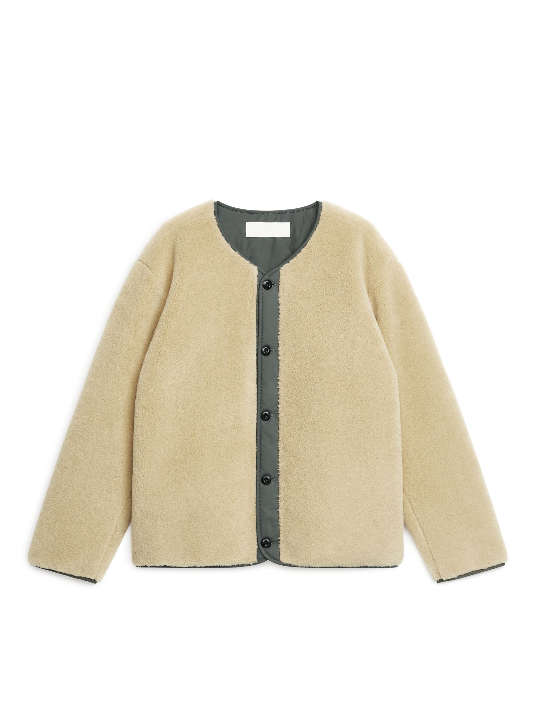 Veste à doublure en laine polaire - Beige/vert - Relaxed fit - Homme - StillMedia/DescriptiveStillLife - 3