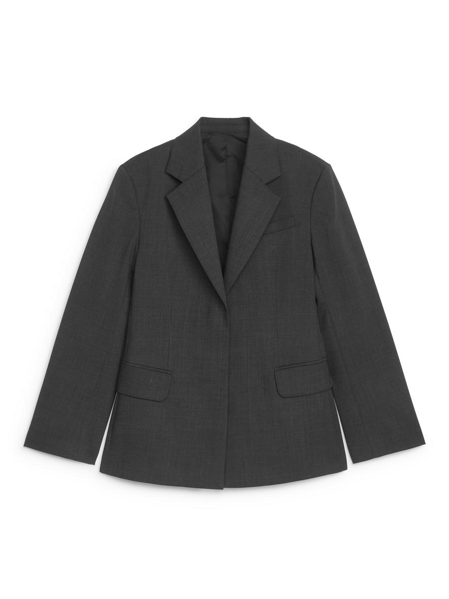 Schmaler, einreihiger Blazer-#505661-12426