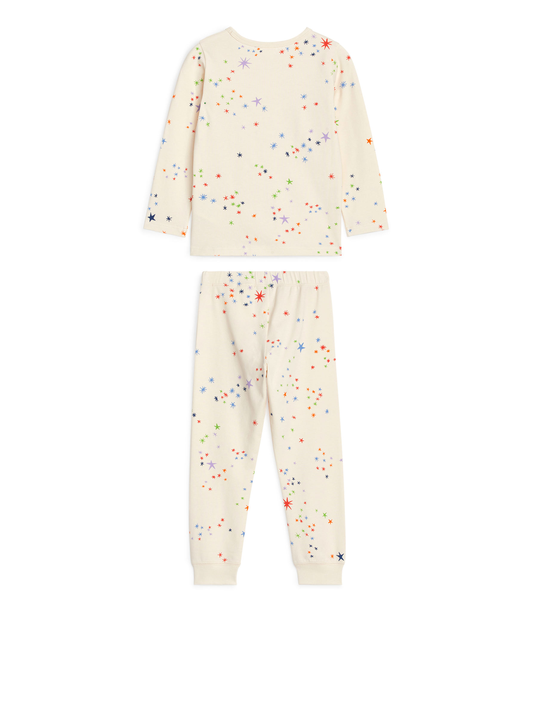 Trikåpyjamas - Off-white/stjärnor - Regular fit - Children - 0582930126