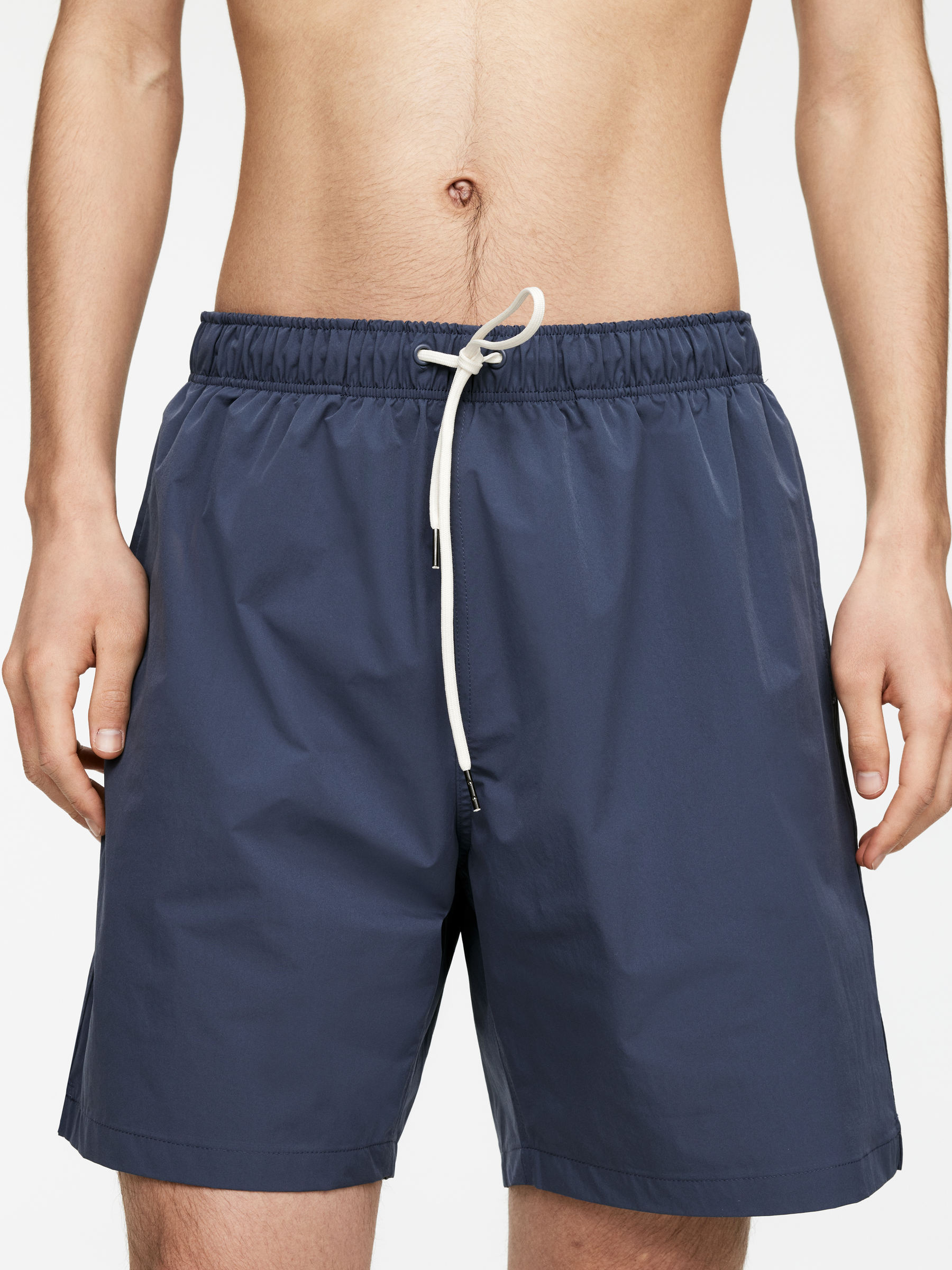 Sporty Swim Shorts - Blue - Regular fit - Men - StillMedia/Lookbook - 4