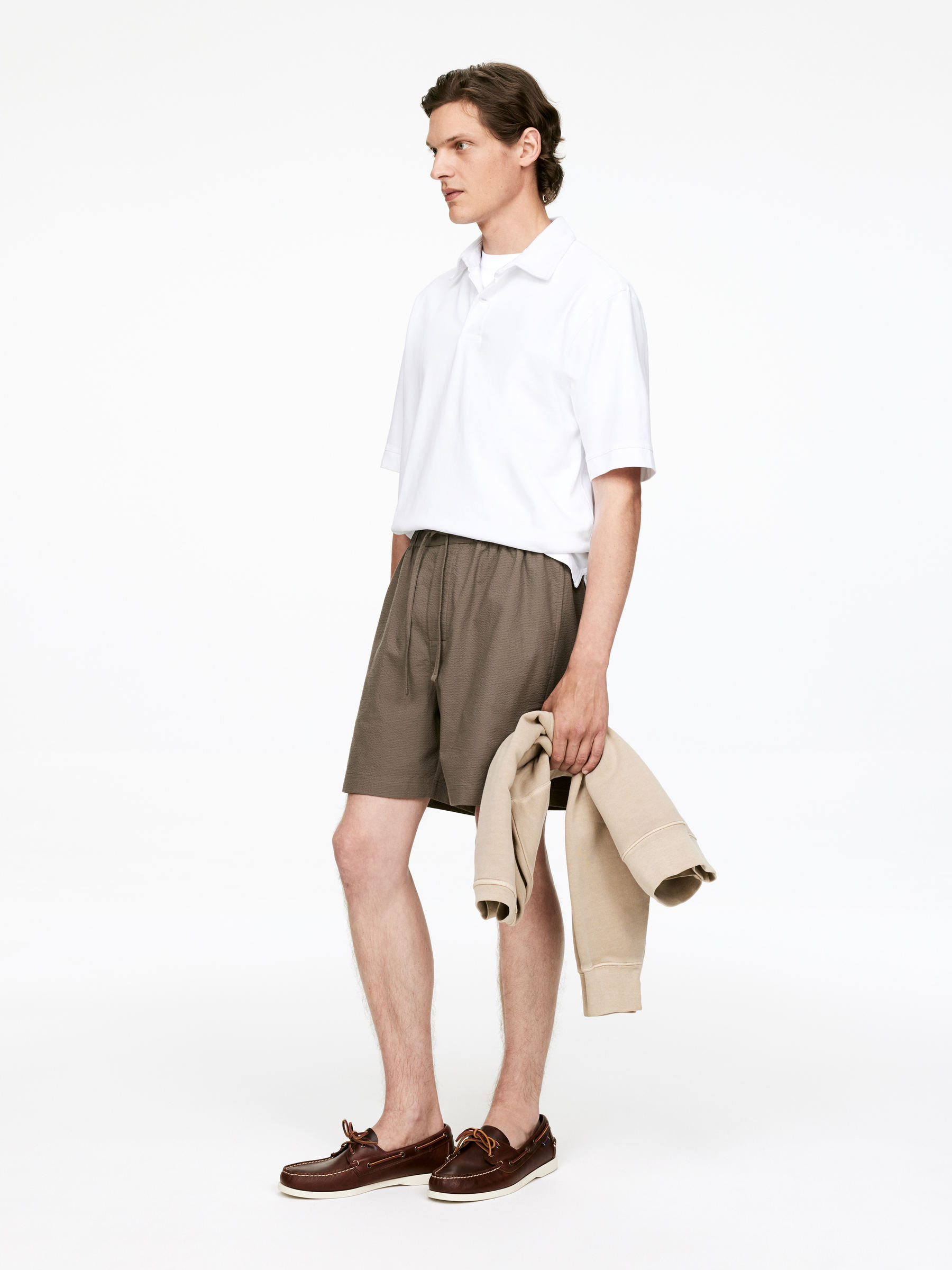 Polo Shirt - White - Loose fit - Men - StillMedia/Lookbook - 3