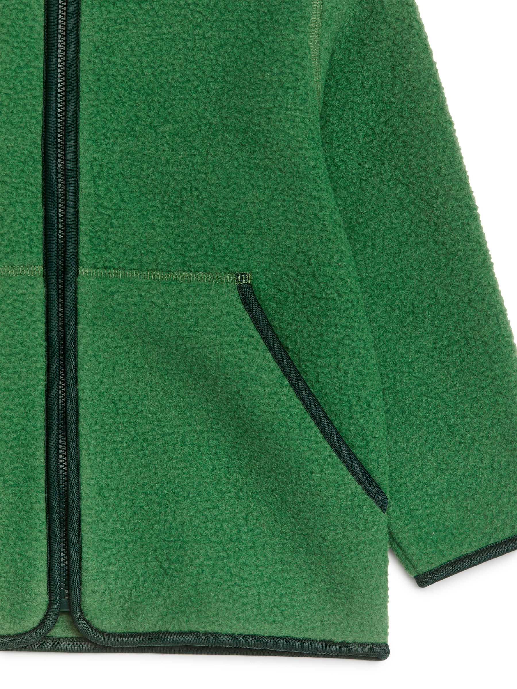 Fleecejacke mit Reißverschluss - Grün/Dunkelgrün - Regular Fit - Kinder - StillMedia/DescriptiveDetail - 1