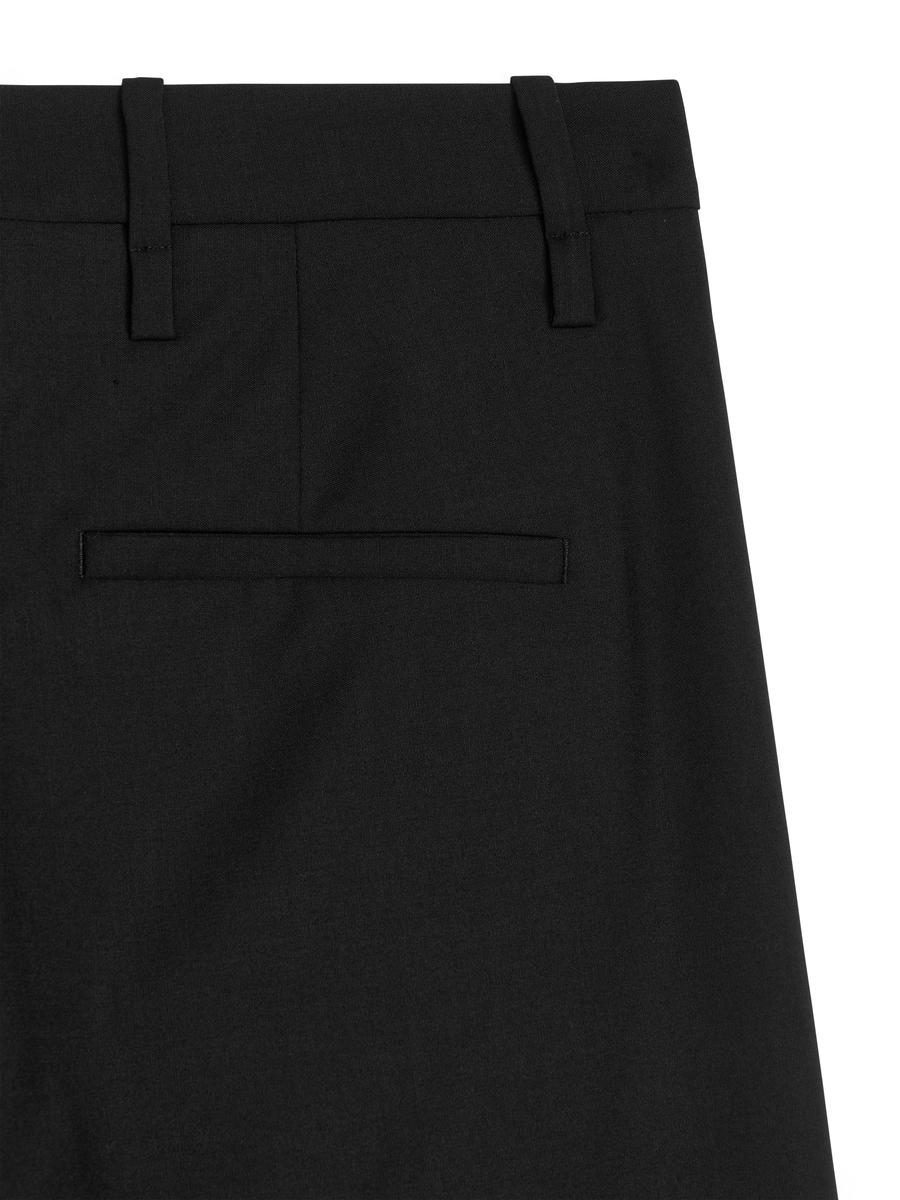 Pantalon à plis pressés - Noir - Loose fit - Femme - 1246746001