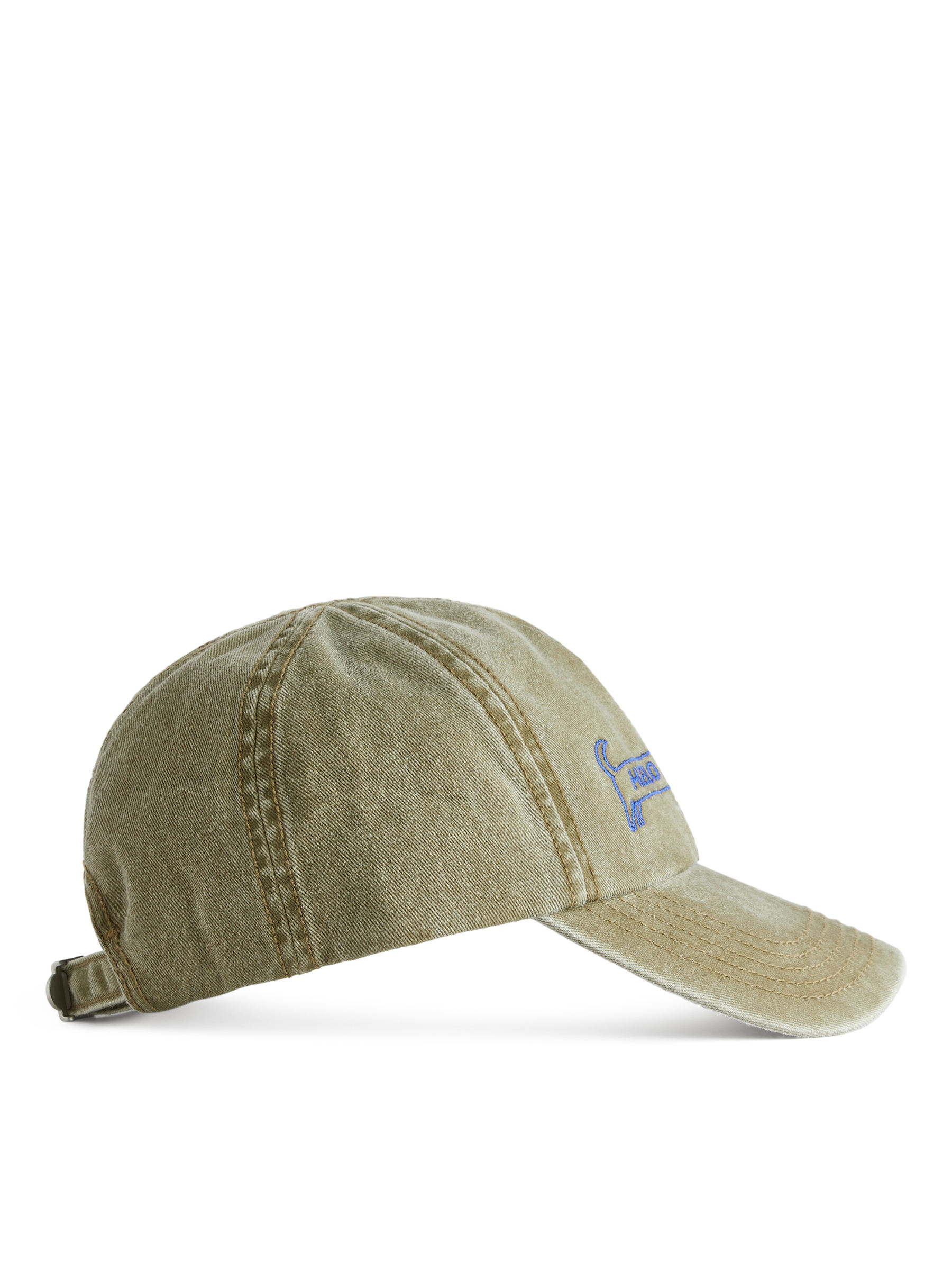 Embroidered Cap - Washed Khaki Green - Children - StillMedia/DescriptiveStillLife - 1