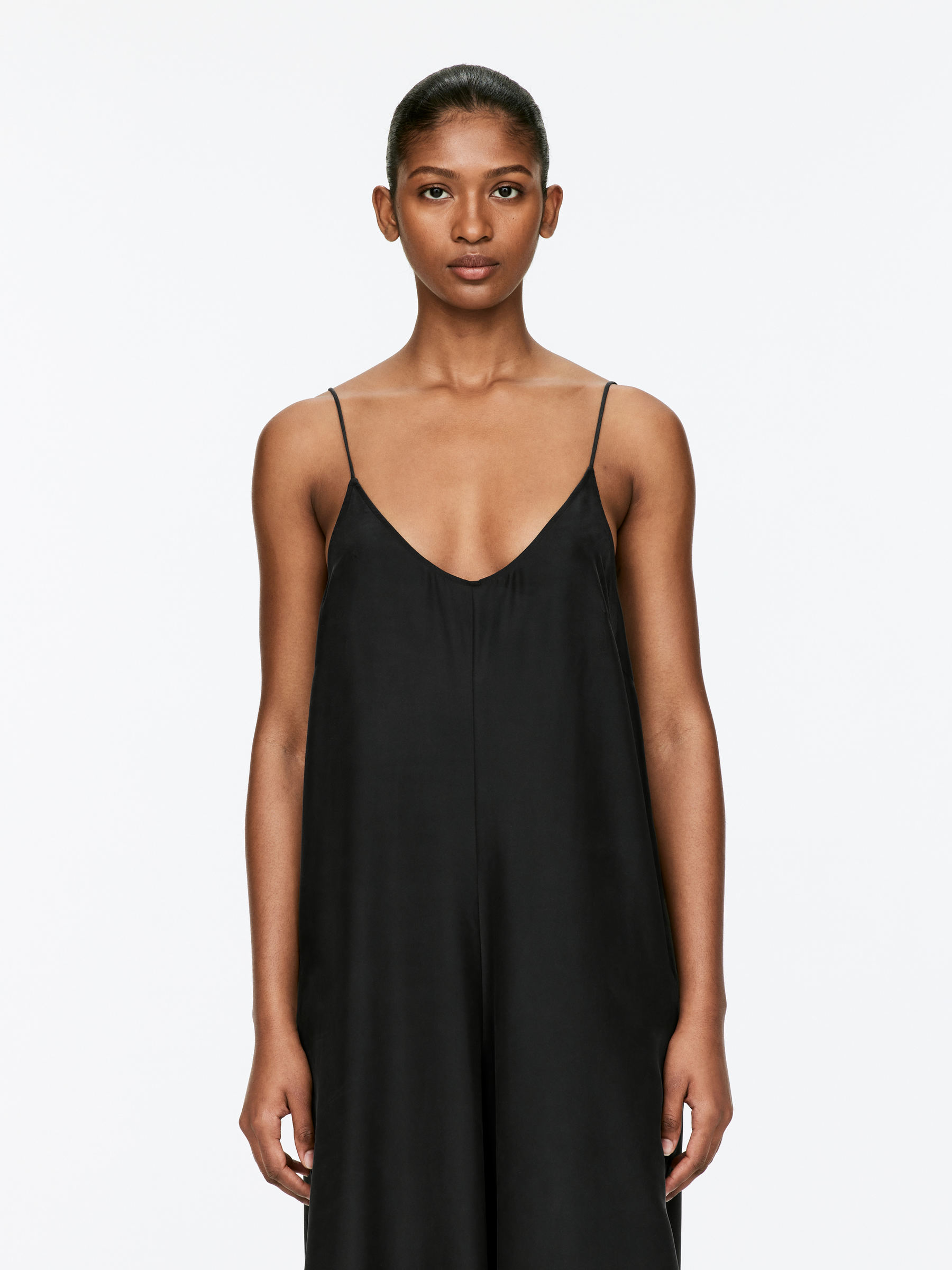 Silk Jumpsuit - Black - Loose fit - Women - StillMedia/Lookbook - 7