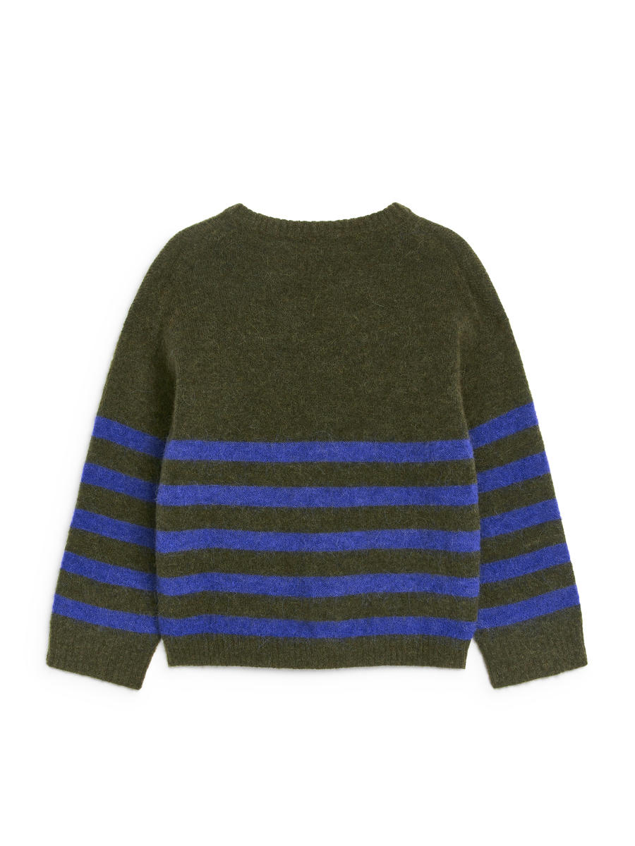 Alpaca-Wool Blend Jumper-#45473E-12779