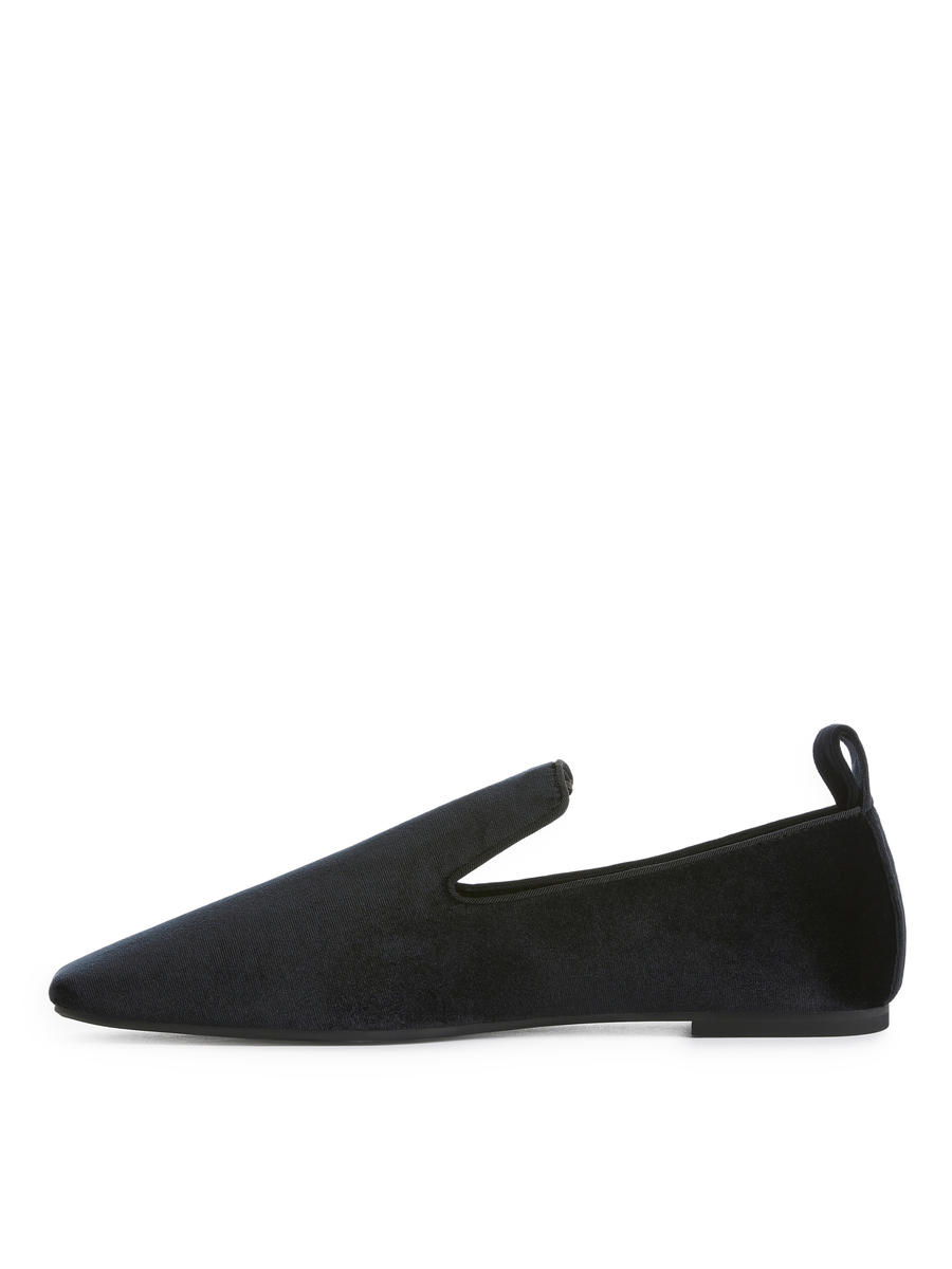 Indoor Velvet Loafers-#272628-13311