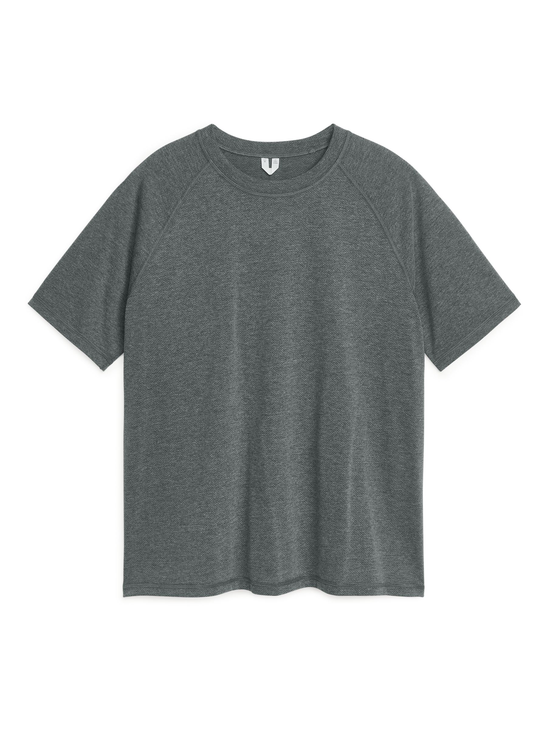 Active Mesh T-Shirt - Grey Melange - Relaxed fit - Men - StillMedia/DescriptiveStillLife - 1