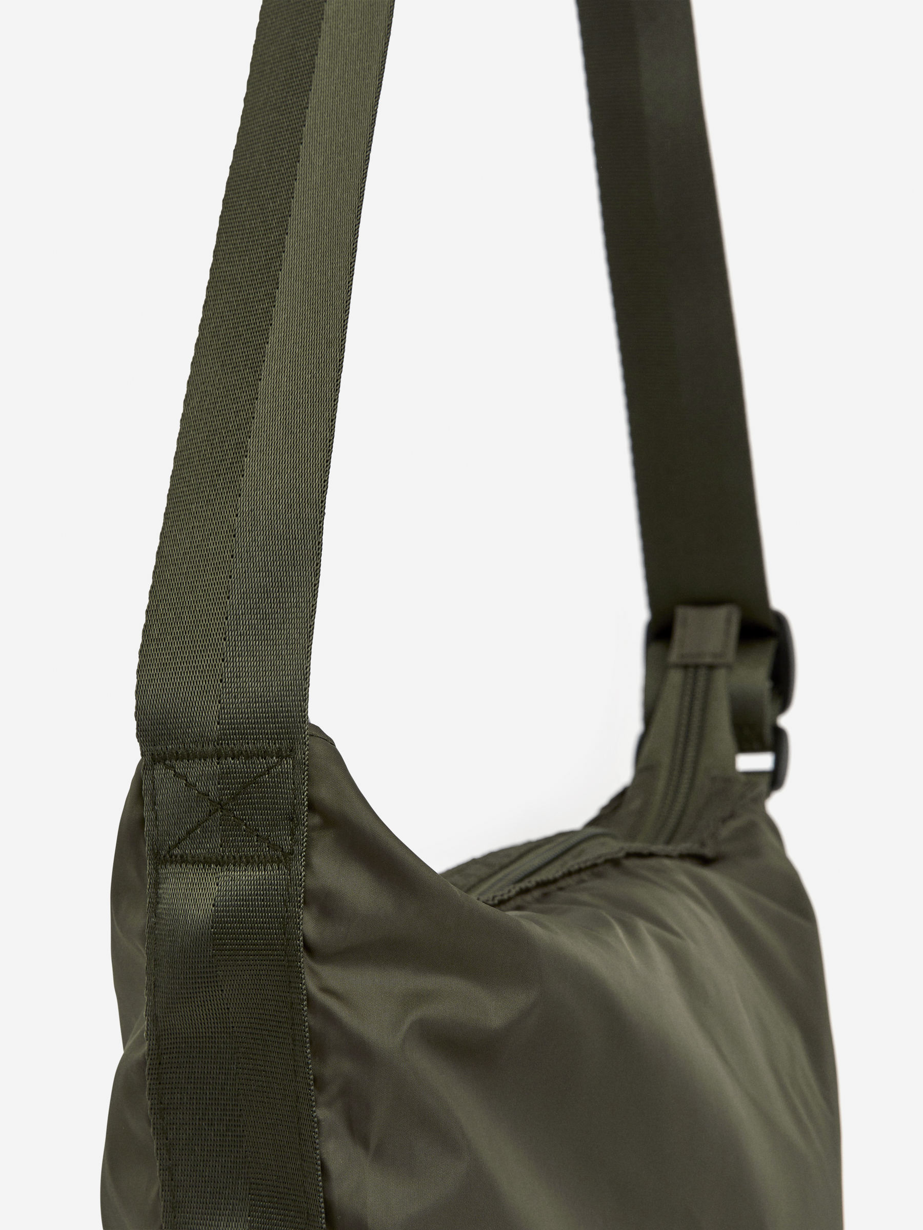 Kleine, faltbare Kuriertasche-#57564B-14883