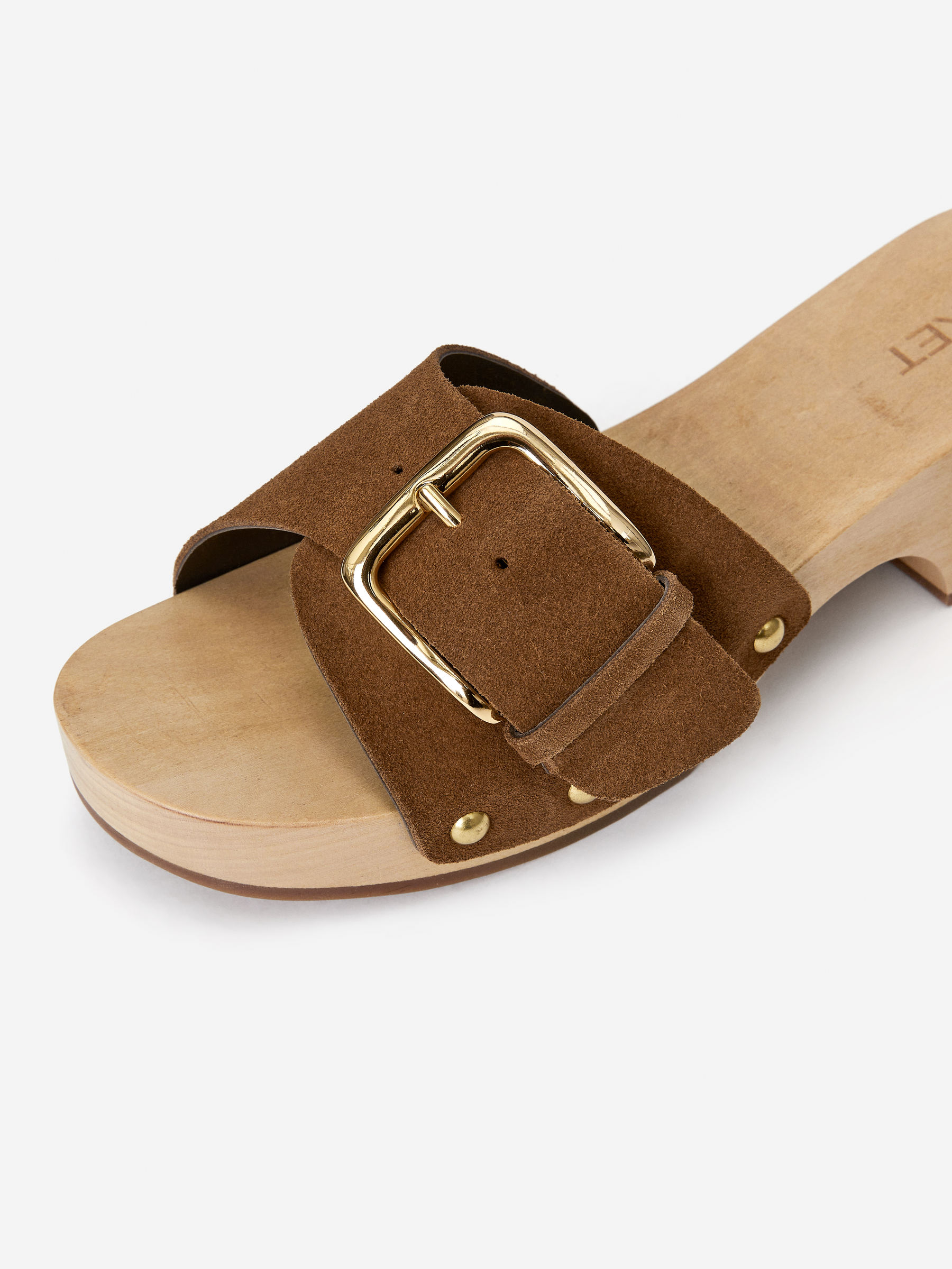 Suede Clogs - Brown/Beige - Women - StillMedia/DescriptiveDetail - 5