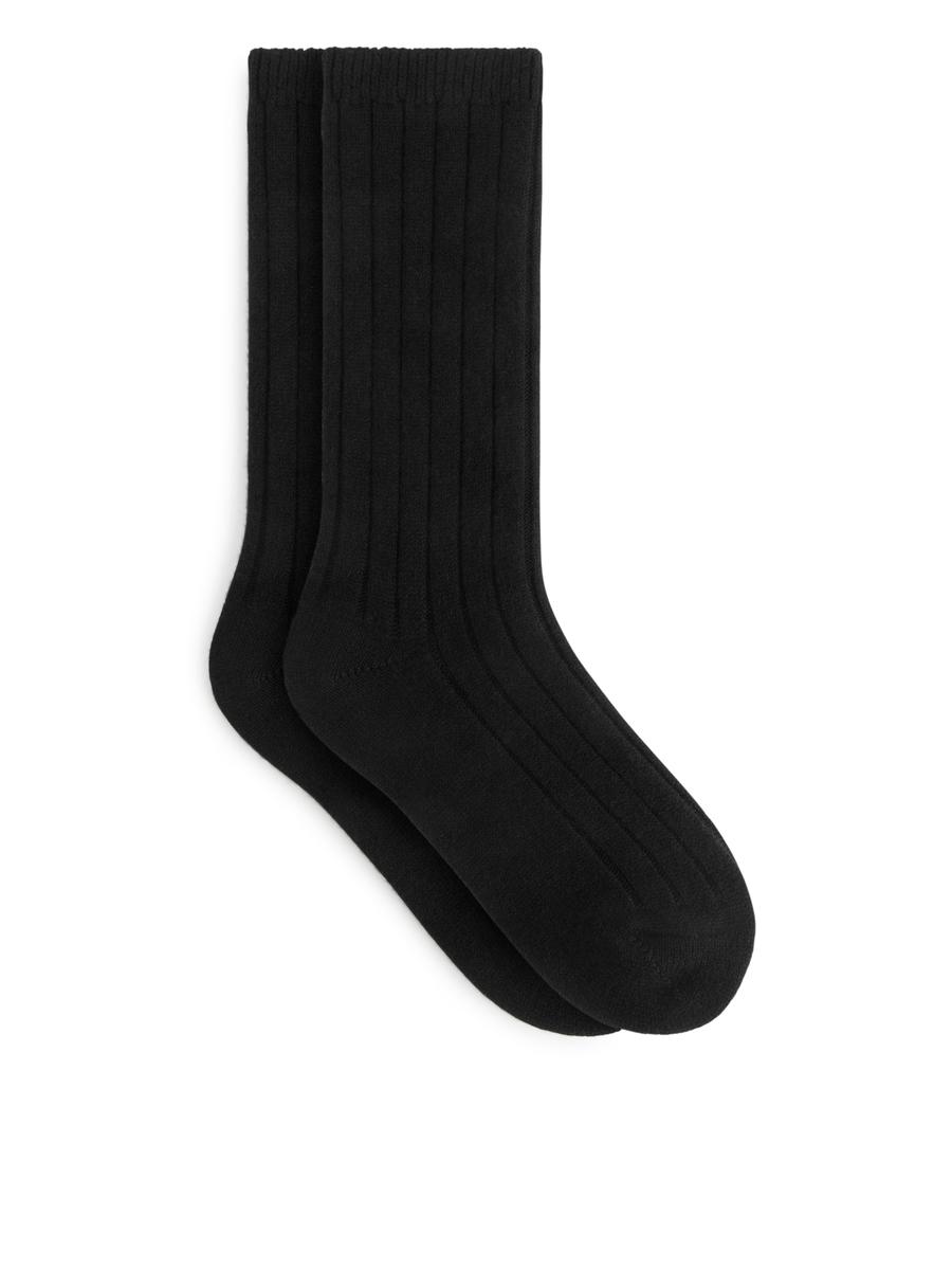 Socken aus Kaschmir und Wolle-#272628-9201