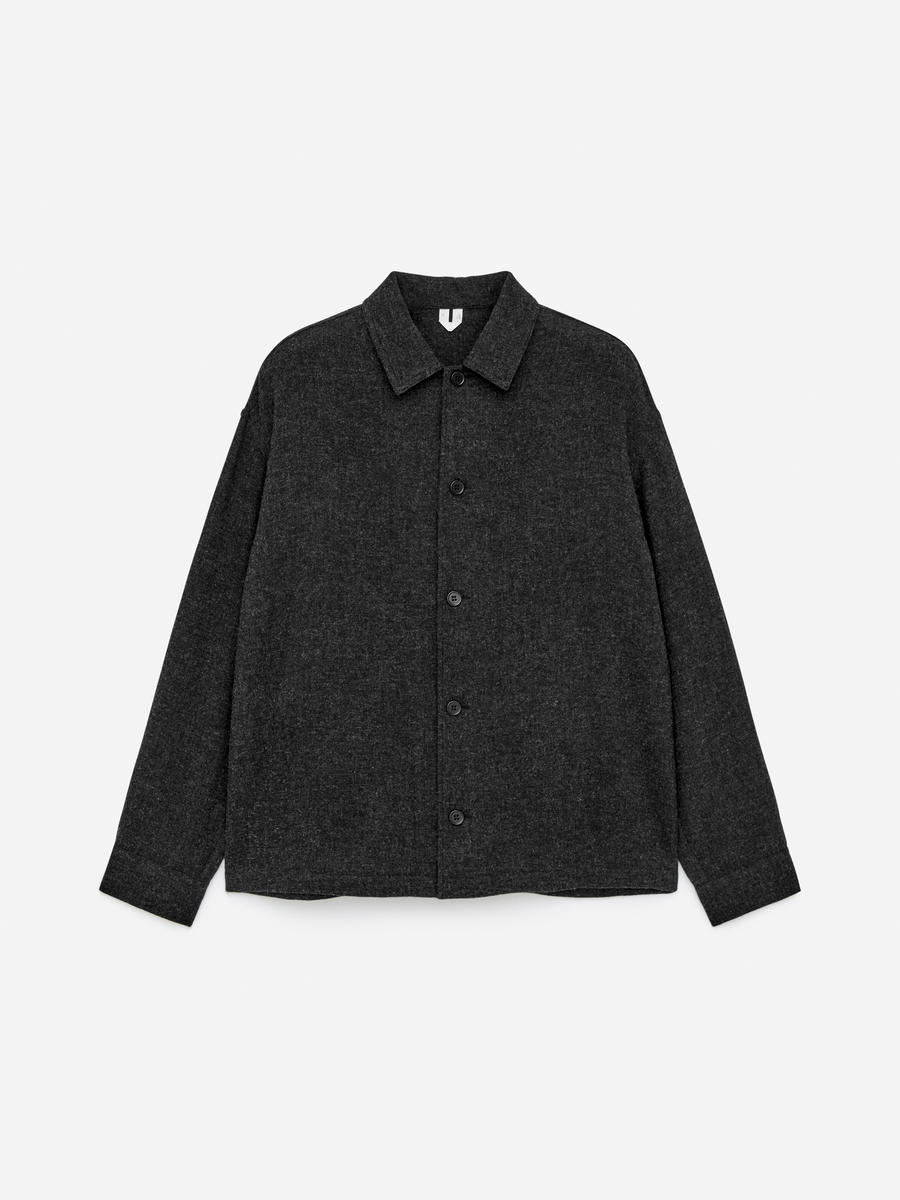 Relaxed Overshirt-#494A4F-13664