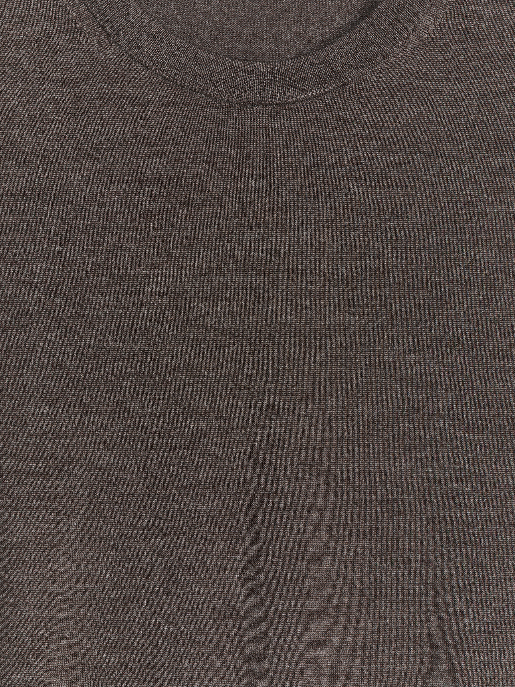 Finstickad tröja i merinoull - Brun - Regular fit - Men - StillMedia/DescriptiveDetail - 1