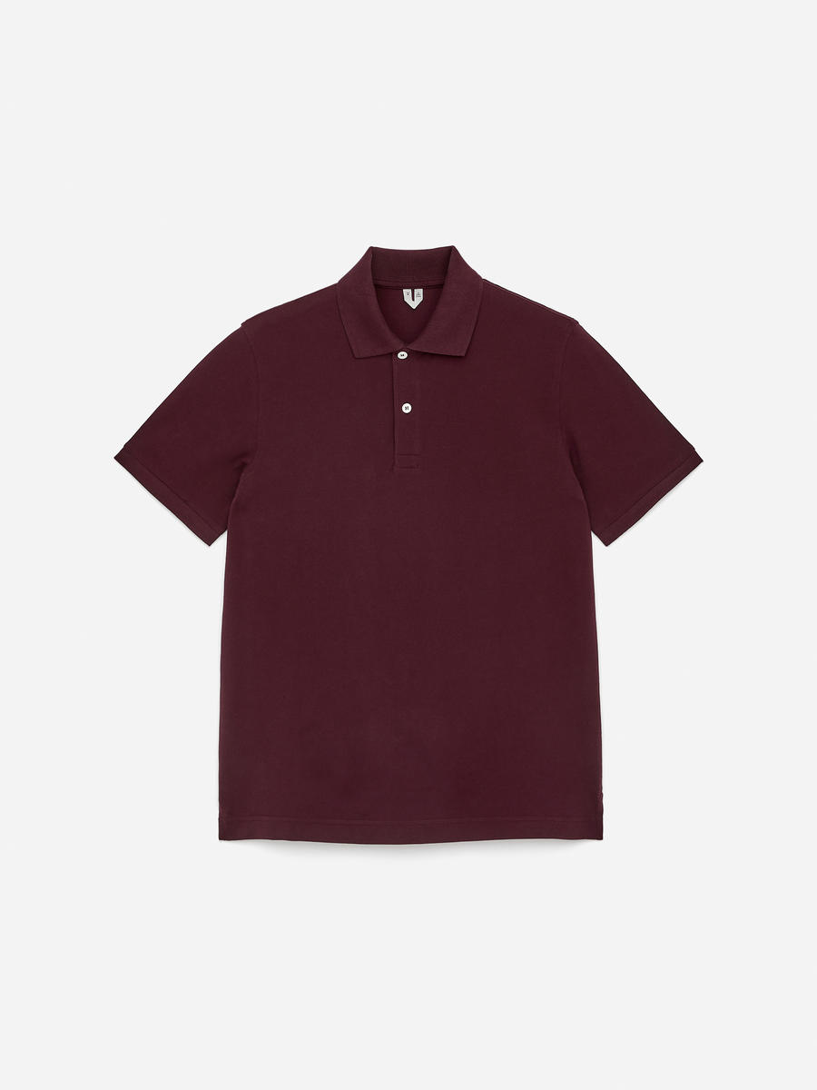ARKET Men's  Piqué Polo Shirt Pink,  size XS