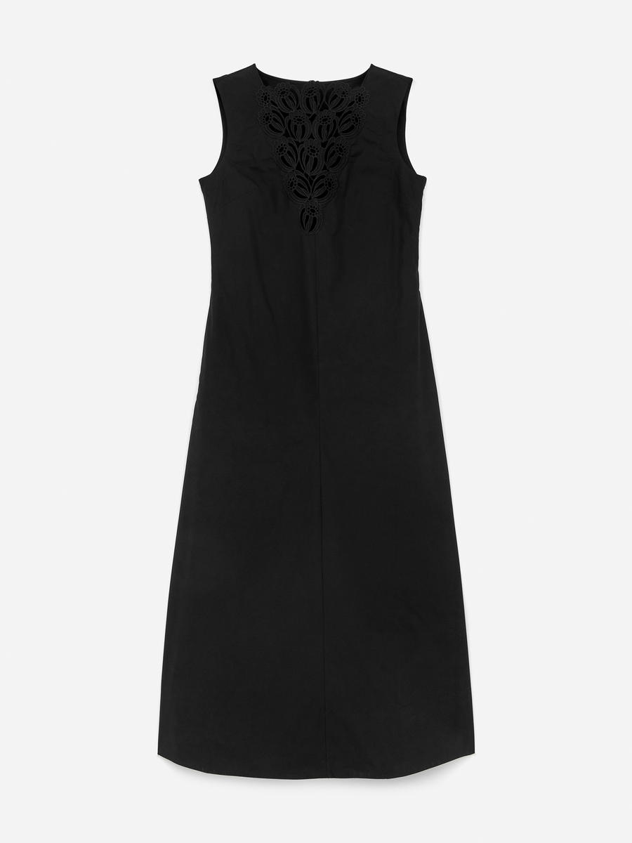 ARKET Women's  Embroidered Dress Black,  size 34