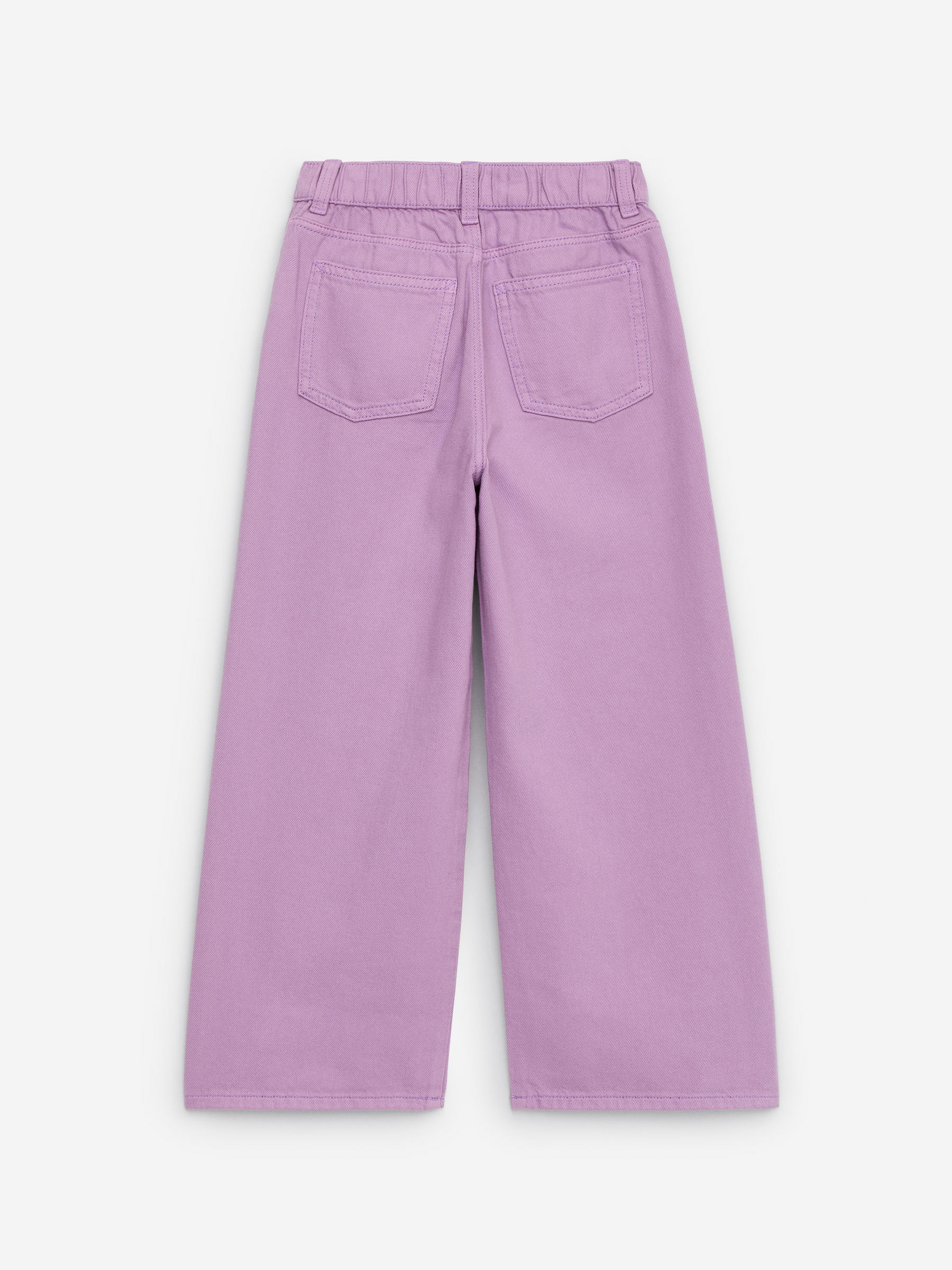 Byxa i denim med vida ben - Lila - Relaxed fit - Children - StillMedia/DescriptiveStillLife - 3