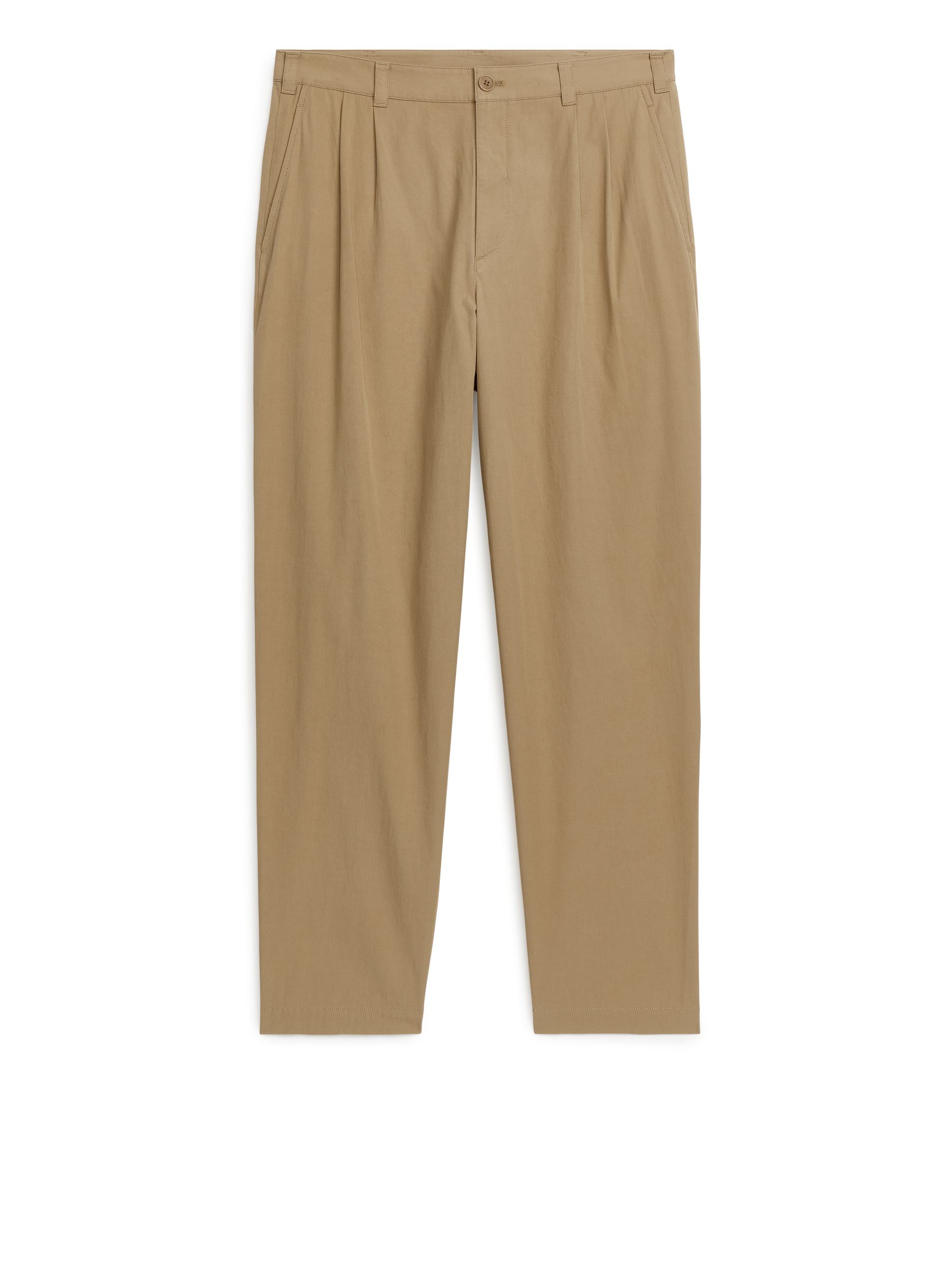 Baumwollchinos aus Lyocell - Dunkelbeige - Loose Fit - Men - StillMedia/DescriptiveStillLife - 1
