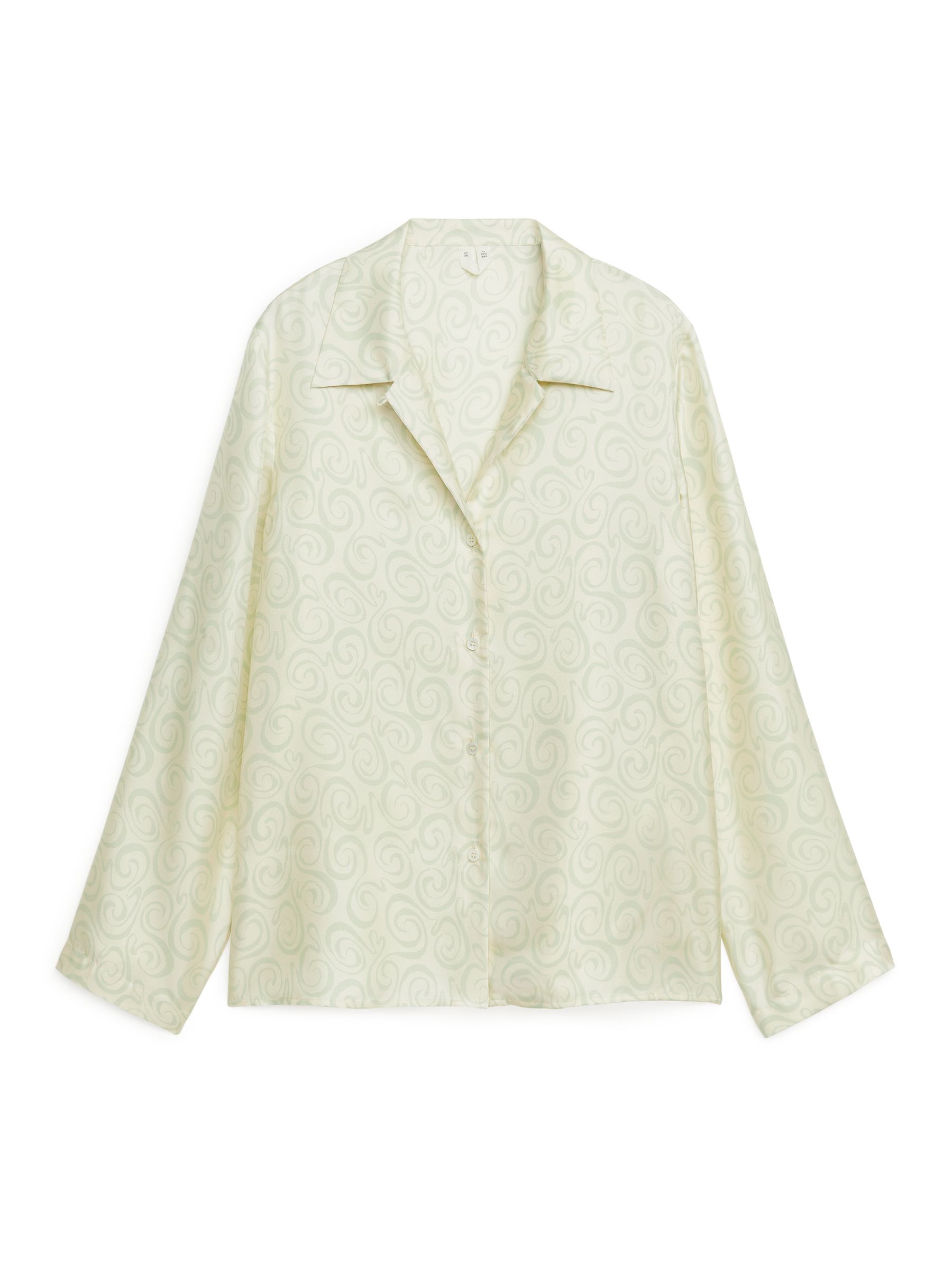 Silk Resort Shirt-#A5B092-456